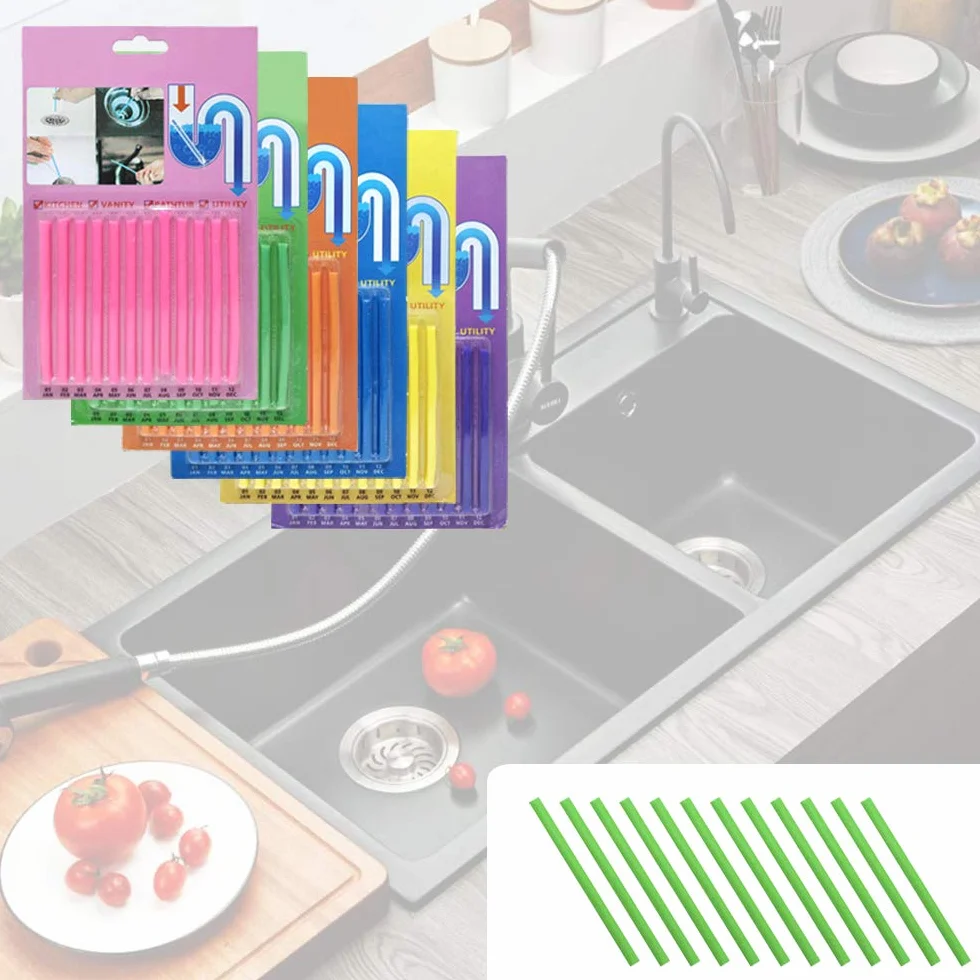 Sani Sticks Drain Sticks 72 pezzi zoccoli ostruzione cattivi odori