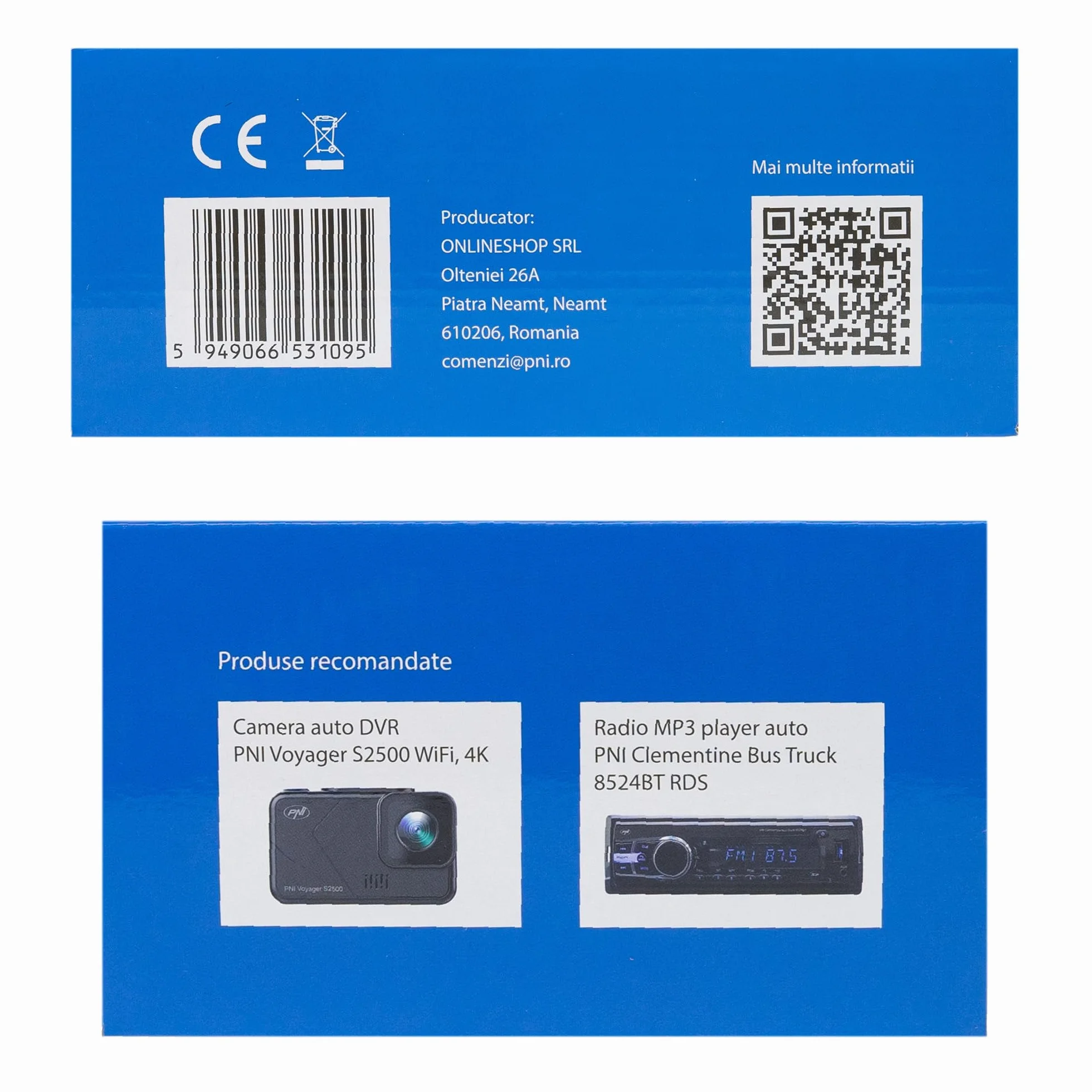Sistema di navigazione GPS PNI L710 PRO con visiera parasole, 7 pollici, 800 MHz, 256 MB DDR, memoria interna da 16 GB, trasmettitore FM, con due caricatori per auto inclusi
