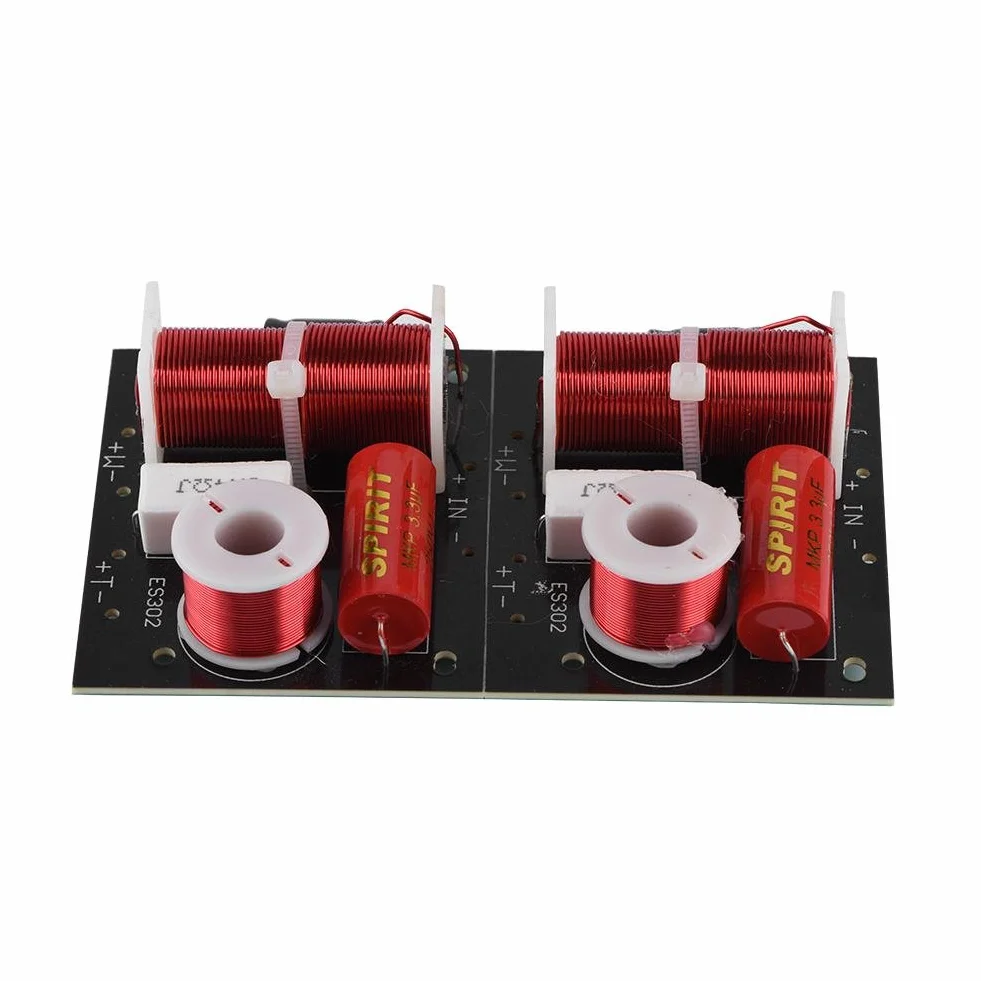 Zerone 2Pcs Divisore per Frequenza Altoparlanti 2 Vie Treble/Bass 2 Unità 2 Unità Hi-Fi Crossover Filtro Distributore di Frequenza Modulo FAI DA TE
