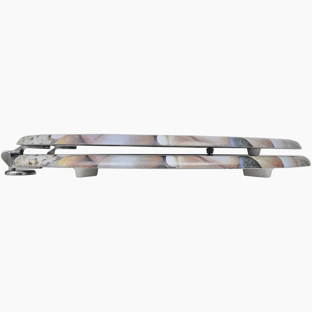 Set di 2 sedili anteriori WC con coperchi in MDF ciottoli 02_0002954
