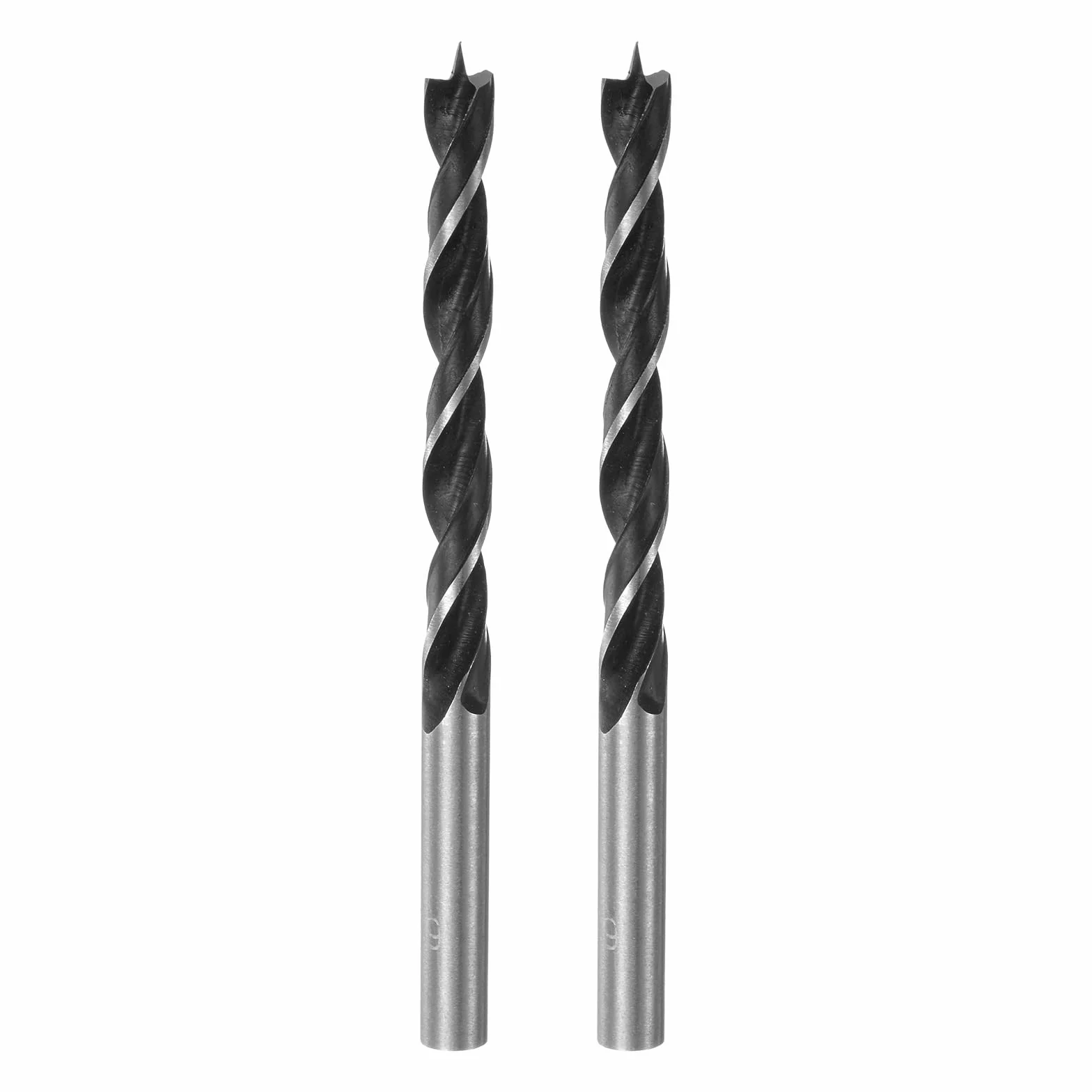 QUARKZMAN Brad Point Punte Trapano 6,5mm (16/64") Dritto Acciaio Tondo Shank 2,6" Profondità Foratura per Legno Carpenteria Plastica Gomma