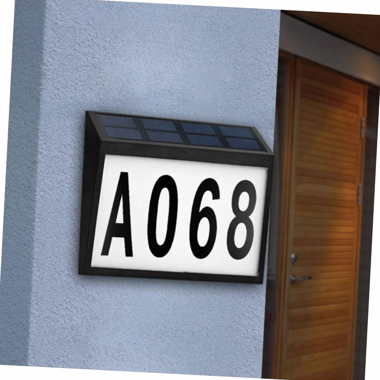 BESTonZON 1 Set targa solare luci per esterni lampade luce solare numeri civici accesi numeri di di indirizzo numero luce della porta lampada a muro il addominali