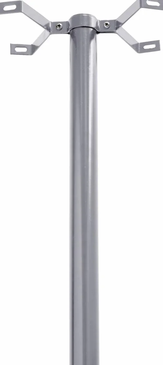 Arregui D-USA/PL Supporto Verticale in Acciaio per Cassetta Postale Americana, Altezza 133 cm, Argento