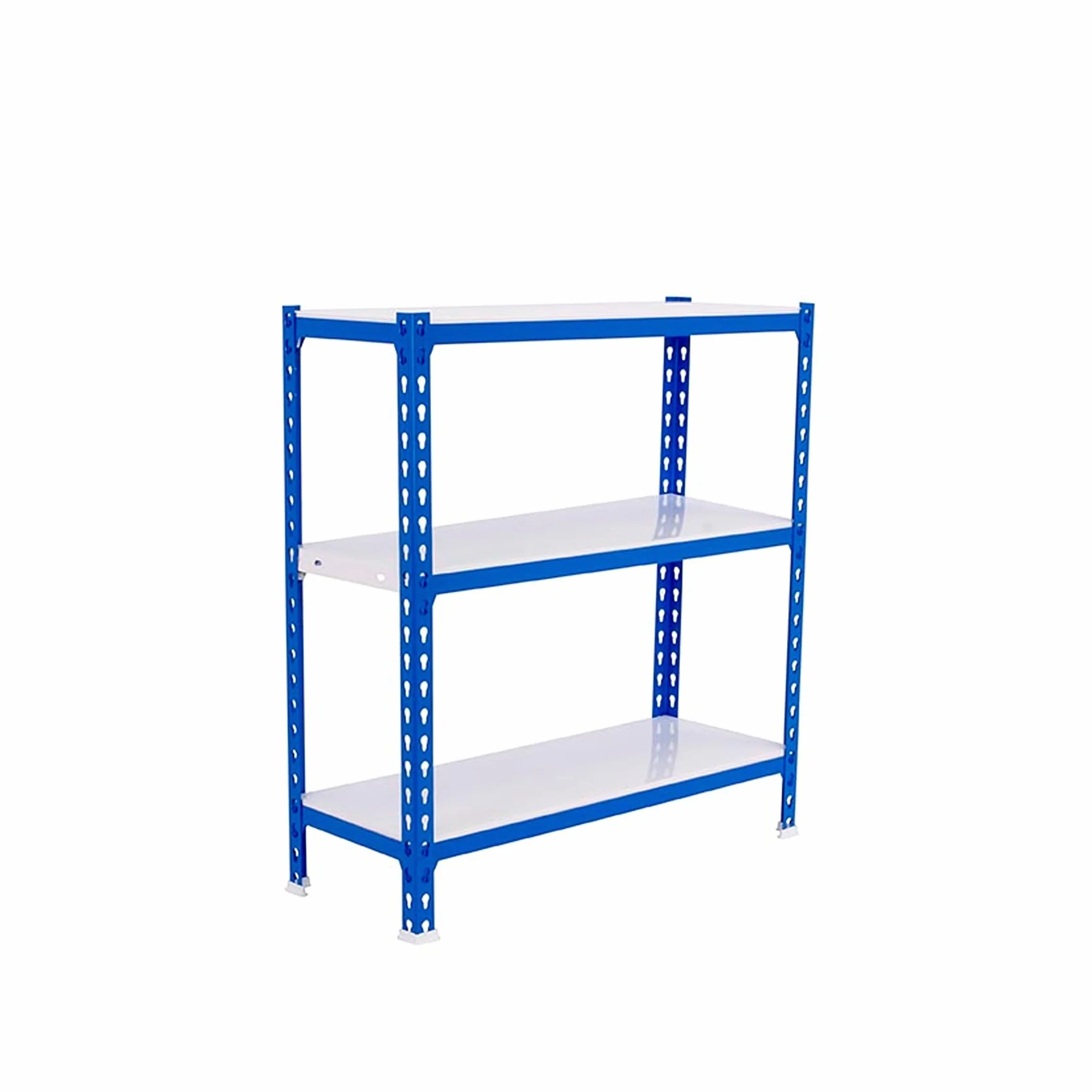 Simon Rack Étagère Rangement 3 Niveaux 180 kg Charge Lourde 900x1000x500 mm Bleu Blanc