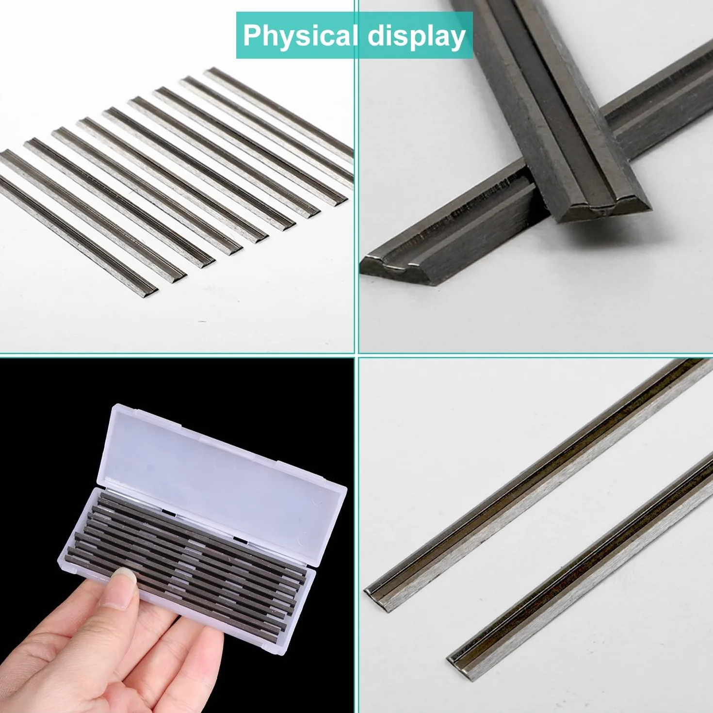 Zestaw 10 Lame Traforo Elettrico HSS, 82x5.5x1.2mm, Acciaio ad Alta Velocità