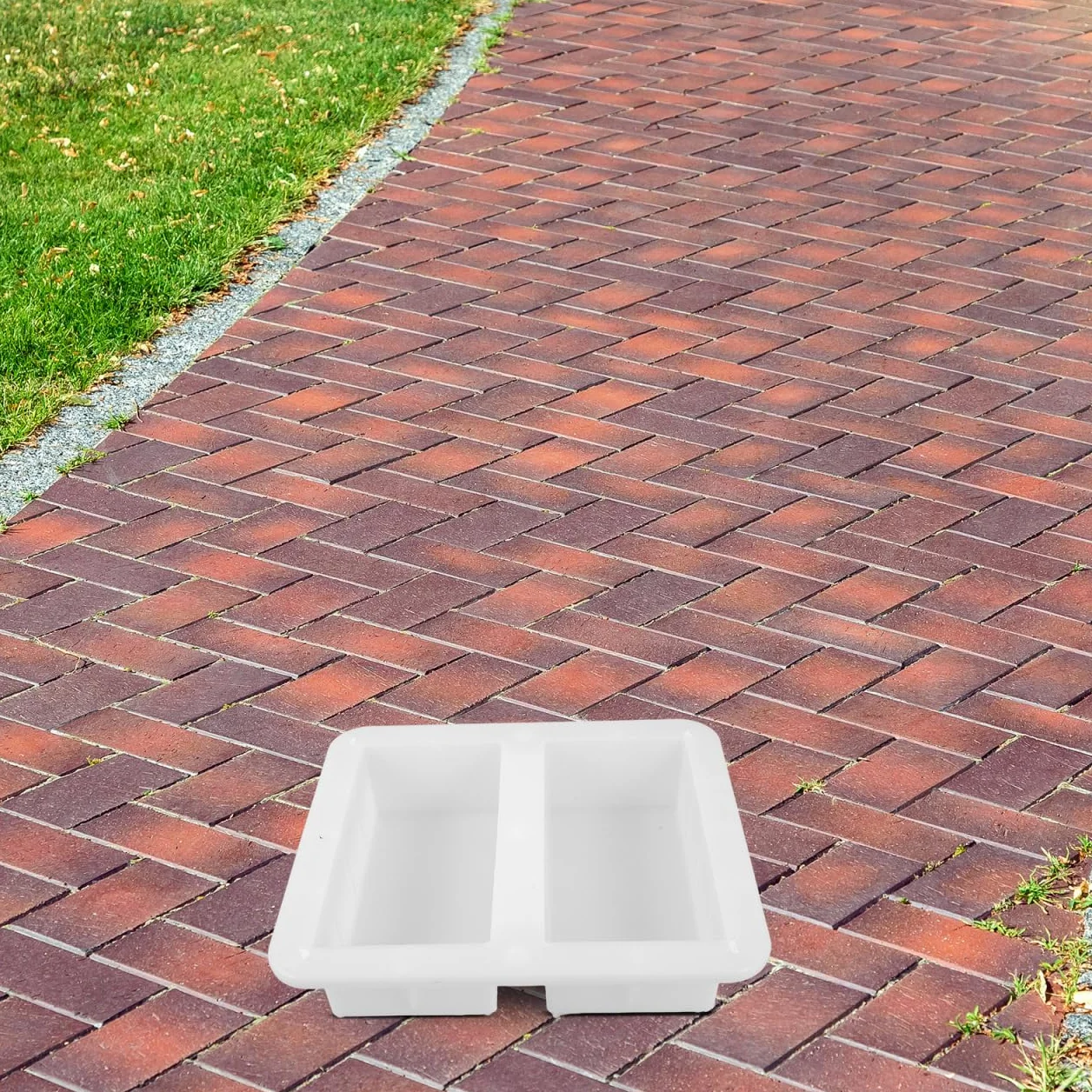 Supvox Stampo rettangolare olandese per mattoni: 20 x 10 x 6,2 cm, stampo in plastica per mattoni in cemento per esterni, giardino, pavimentazione, pietra, balcone, cemento, stampi decorativi