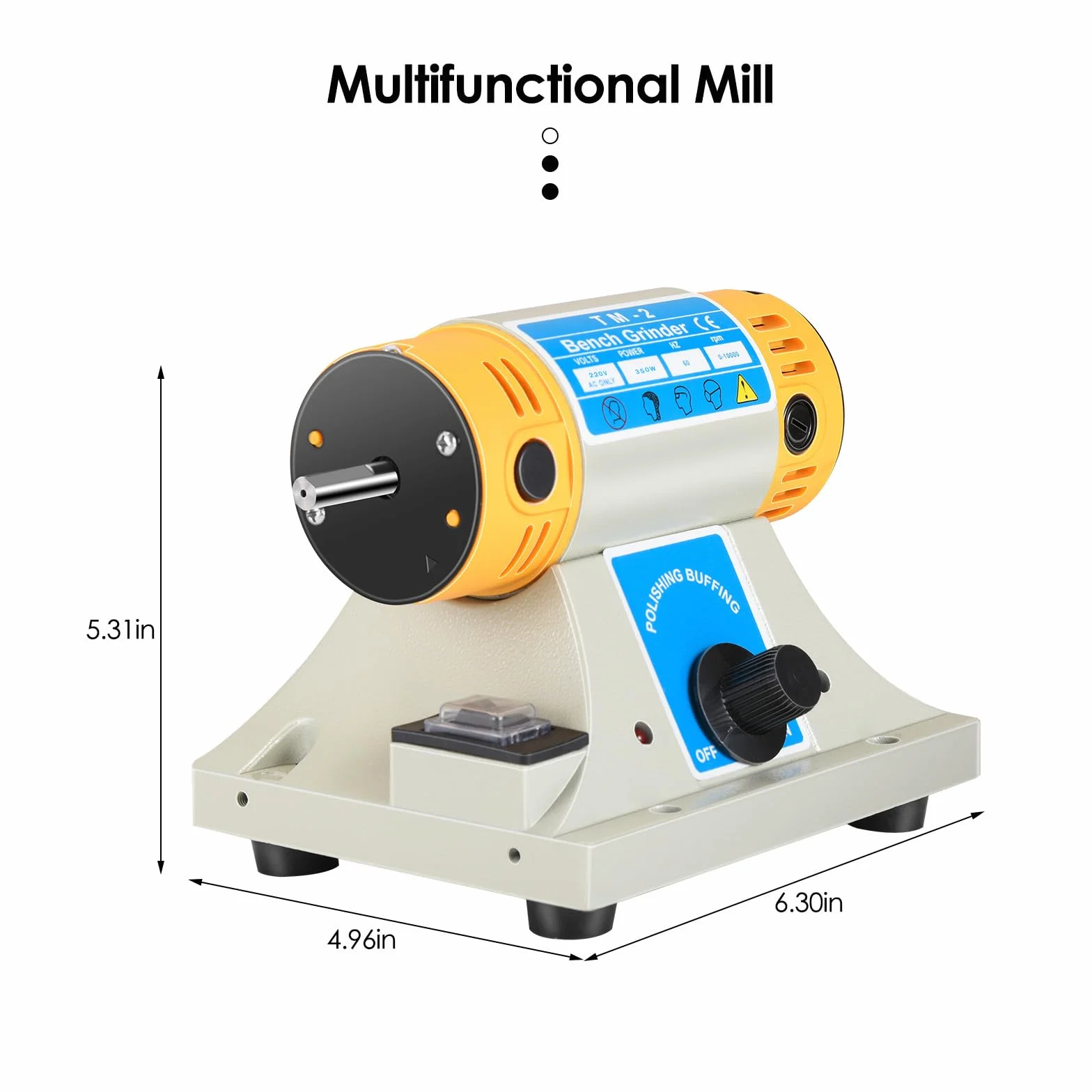 Lucidatrice da banco 350W 10000 rpm per taglio e lucidatura giada