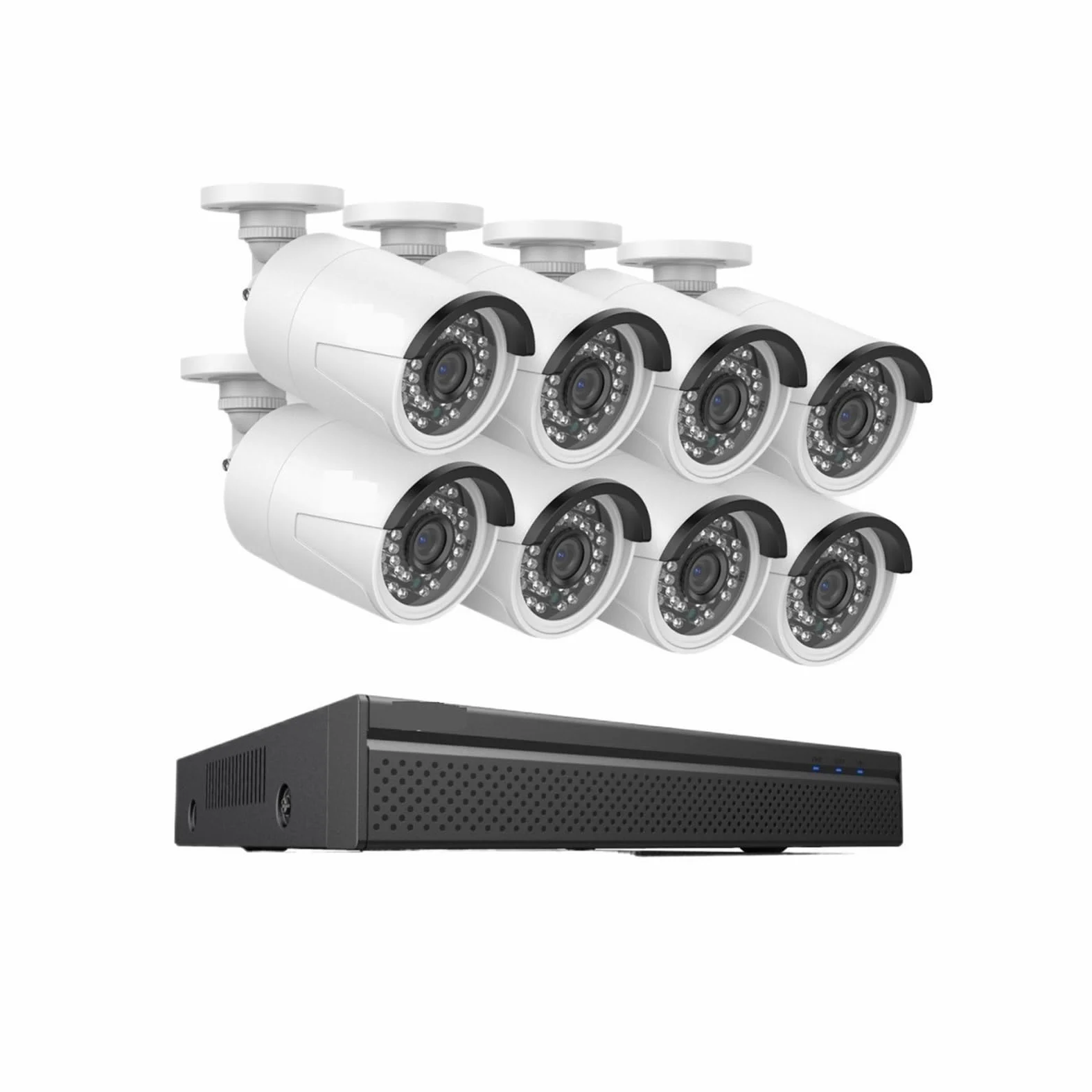 Kit Videosorveglianza, di telecamere di videosorveglianza POE da 5 MP Registratore NVR 8CH H.264+ da 8 MP Telecamere di sicurezza da 5 MP Registrazione di telecamere IP POE(T,5MP with 2pcs Camera)