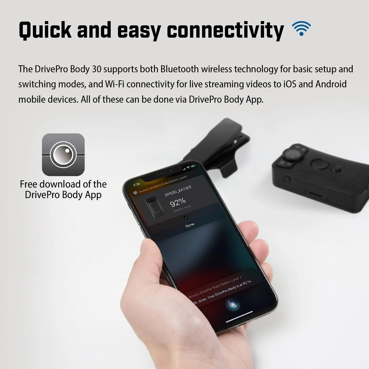 Transcend Drivepro BODY 30 Videocamera