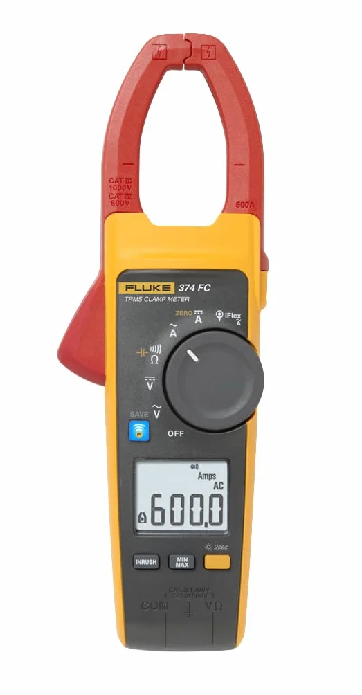 Fluke 374FC Multimetro a pinza 600A, 1000V AC/DC, TRMS, Fluke Connect