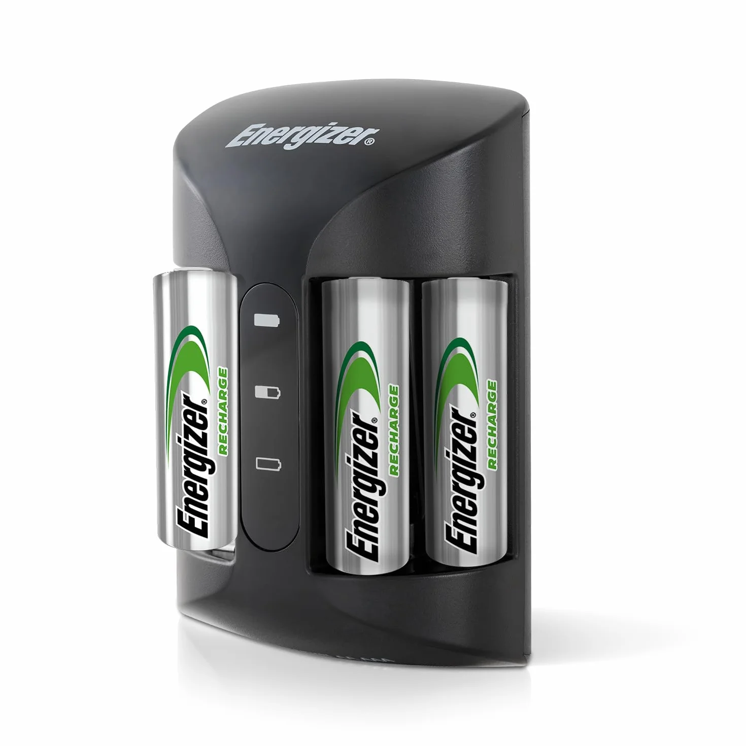 Energizer Pro - Carica Batterie Ricaricabili AA e AAA NiMH - Include 4 Pile AA 2000 mAh - la ricarica completa in 4 ore - funzioni di spegnimento di sicurezza automatico