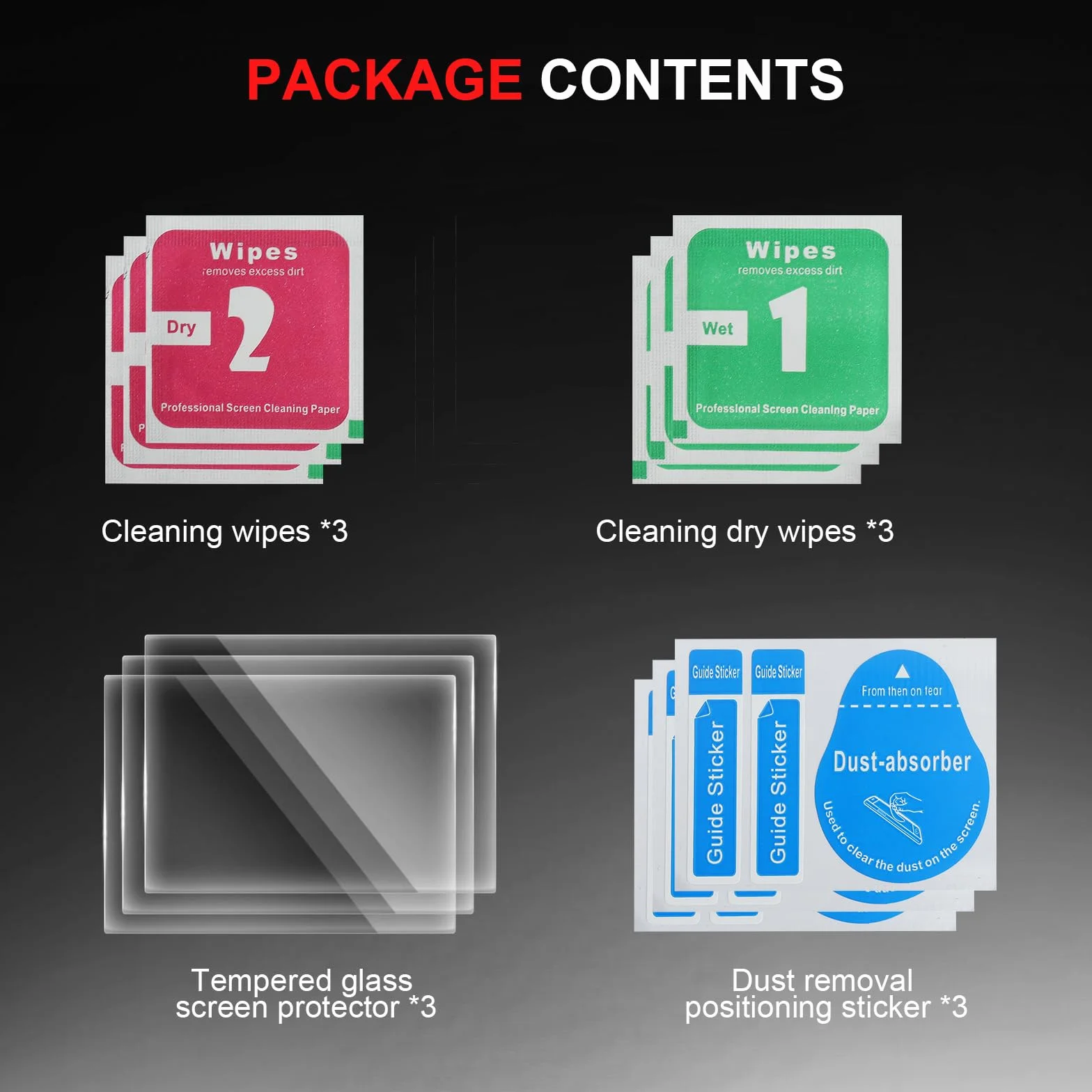 Confezione da 3 pellicole protettive in vetro temperato per Insta360 X4 Air, pellicola protettiva Ultra HD 9H, fotocamera antigraffio per accessori Insta360 con bordo 2.5D, senza bolle