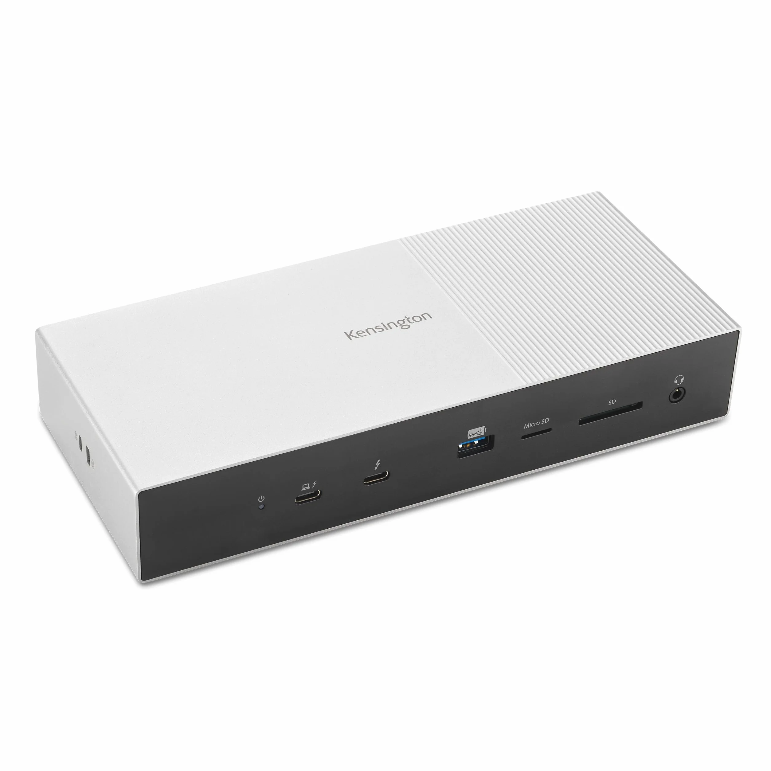 Kensington SD5000T5 EQ Thunderbolt 5 Docking station, triplo monitor 8K/4K, lettore di schede SD e Micro SD, Potenza alimentazione 140W, 3x Thunderbolt 5, Ethernet e USB 3.2 Gen2 - Grigio (K35201EU)