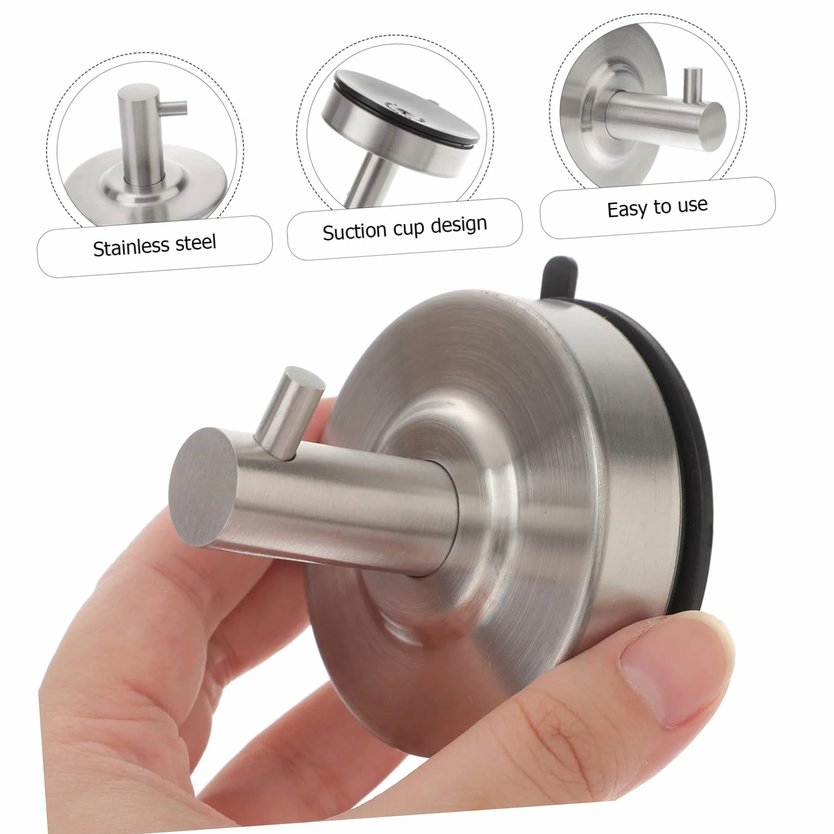 3pezzi Gancio Inossidabile Per e Accappatoi Per Facile Installare Su Lisce Resistente e Antiruggine