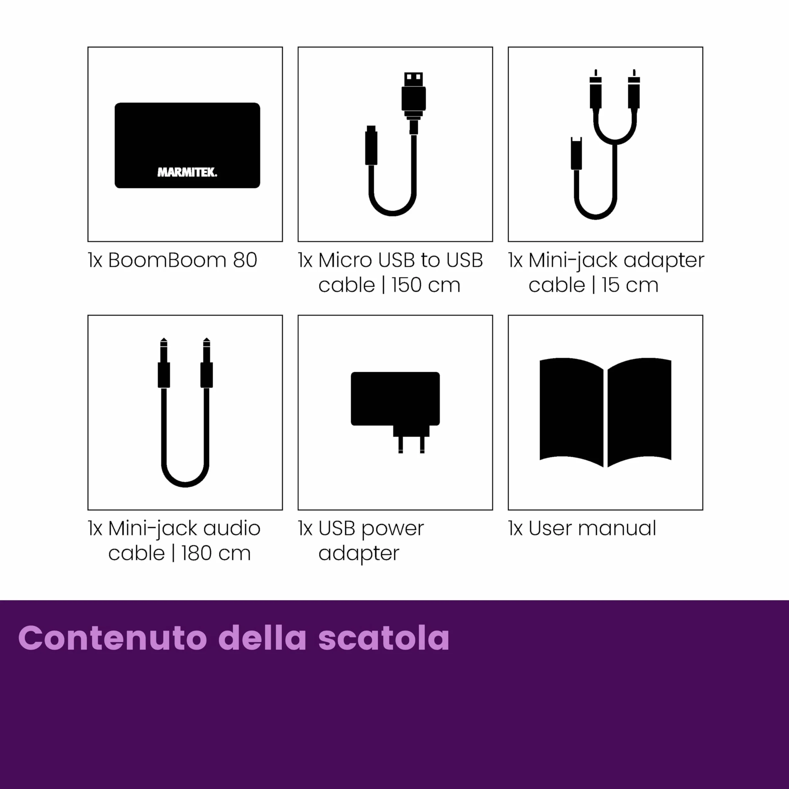 Ricevitore Bluetooth Marmitek BoomBoom 80 – Streaming audio wireless – NFC, cambio facile tra smartphone – Trasforma impianto Hi‑Fi – Adattatore Bluetooth