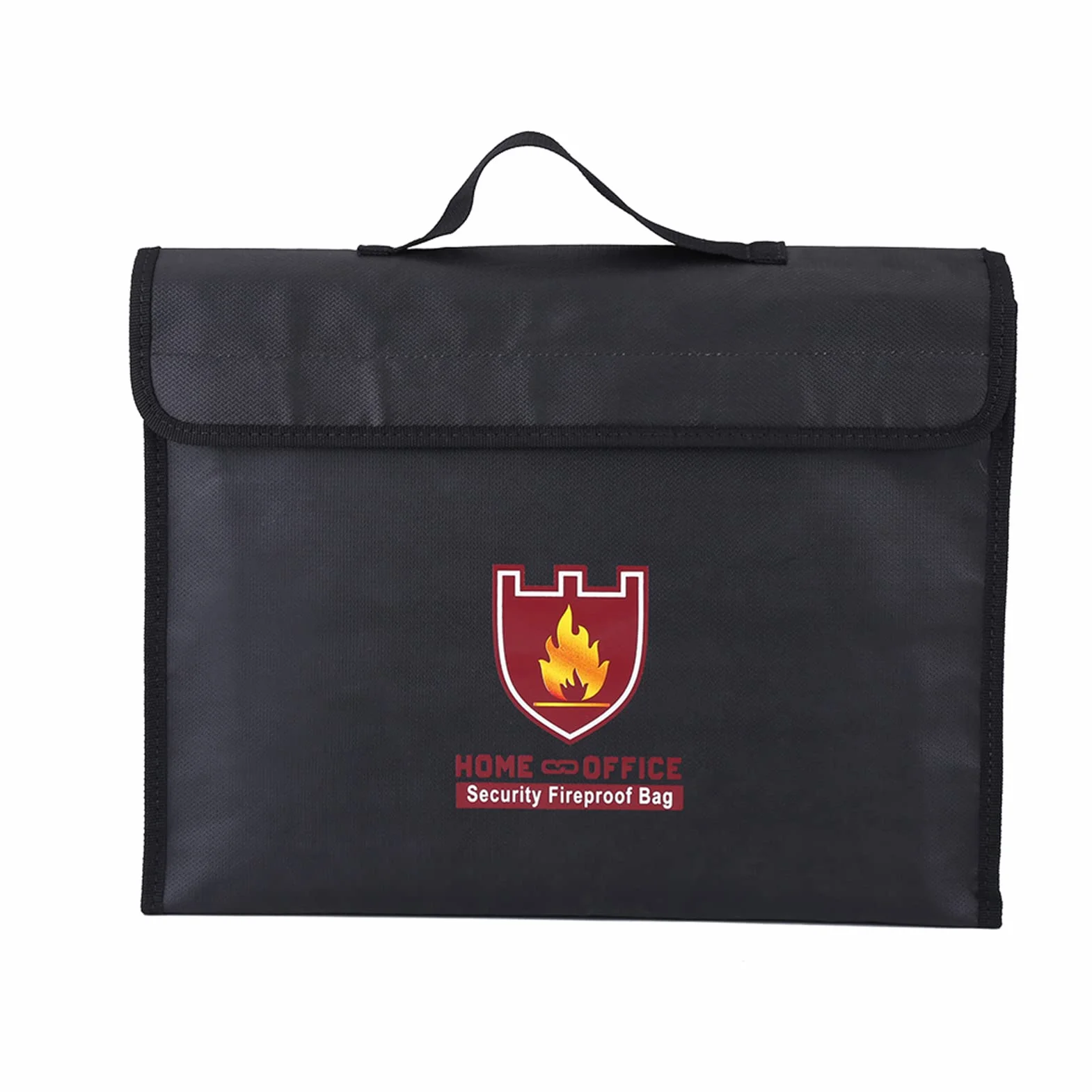 Borsa ignifuga con doppio rivestimento in alluminio e tessuto di vetro per batterie Lipo, documenti e denaro (38 * 28 * 7,5 CM)