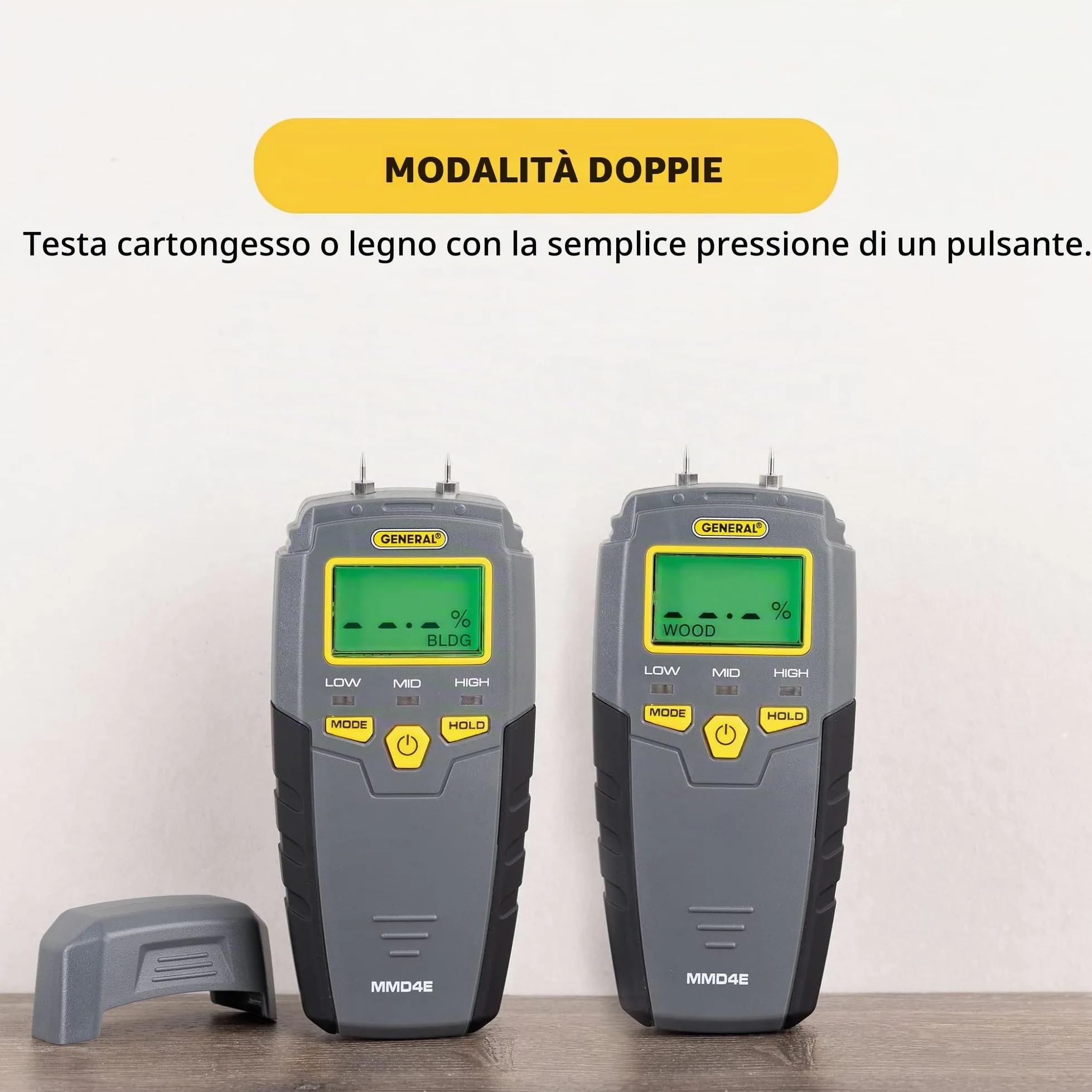 General Tools Misuratore di umidità, Pin Tipo, digitale LCD (MMD4E)
