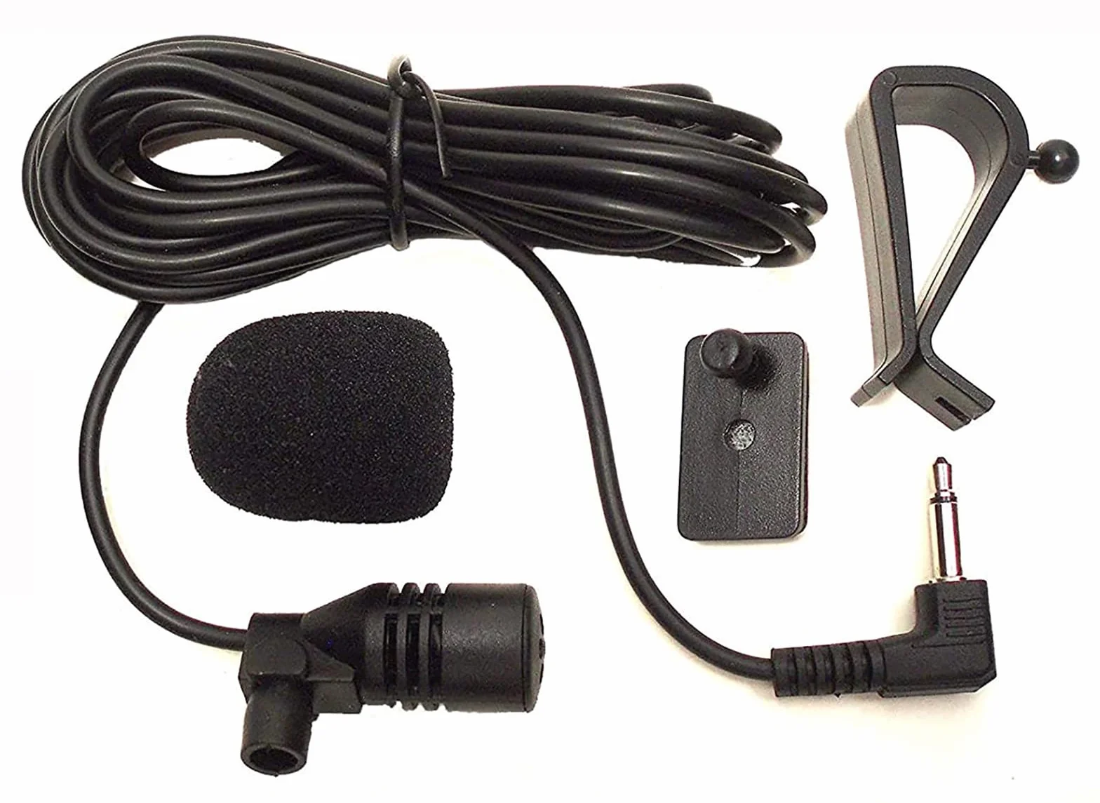 Microfono 3.5 mm Microfono Esterno Montaggio per Auto Veicolo Head Unit Bluetooth Audio Stereo Radio GPS DVD