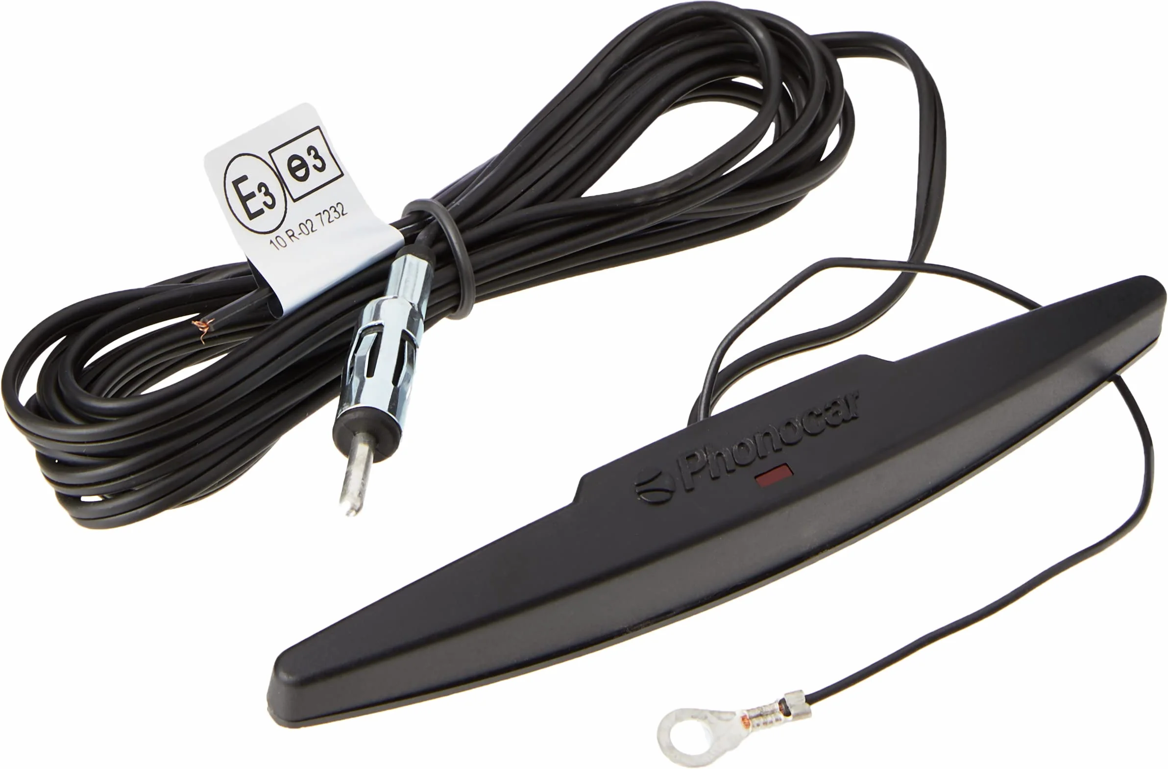 Phonocar 08012 Antenna Amplificata da vetro parabrezza nero con led
