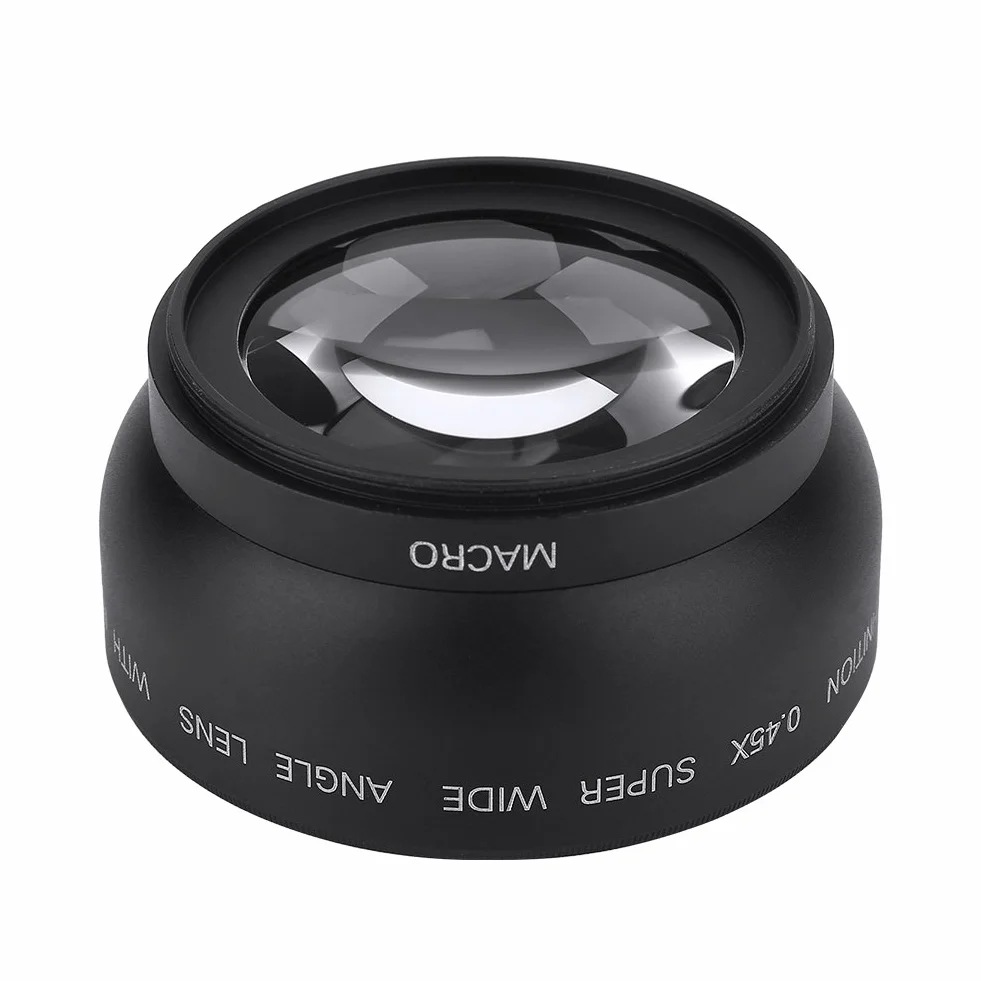 VBESTLIFE Kit obiettivo 52 mm 0,45 x grandangolare + macro, conversione universale per per per Camera