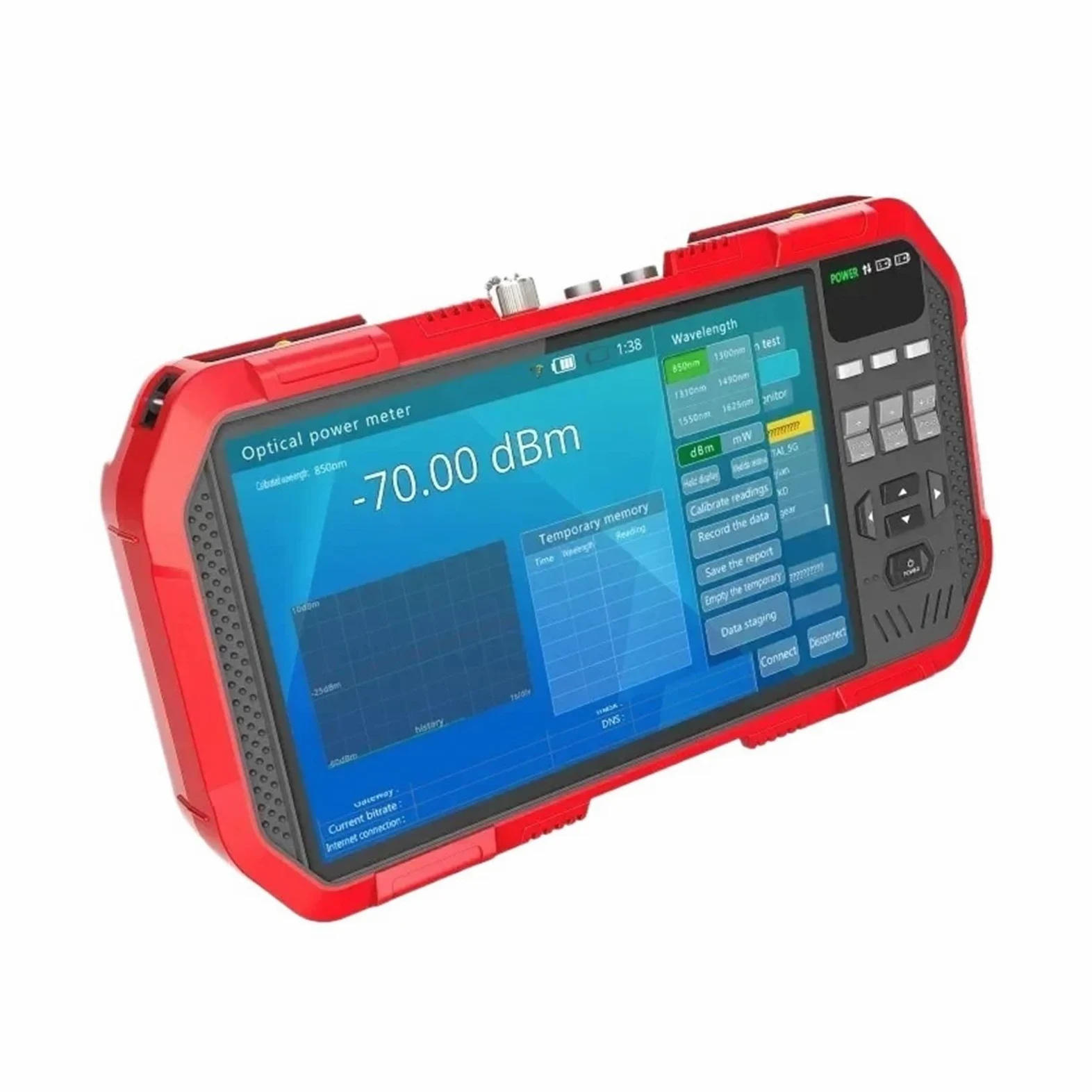 Tester Combinato HD DT-A86 Tester for Telecamera IP H.265 4K da 7 Pollici 8MP TVI CVI 5MP AHD CVBS CCTV Tester Monitor Multimetro