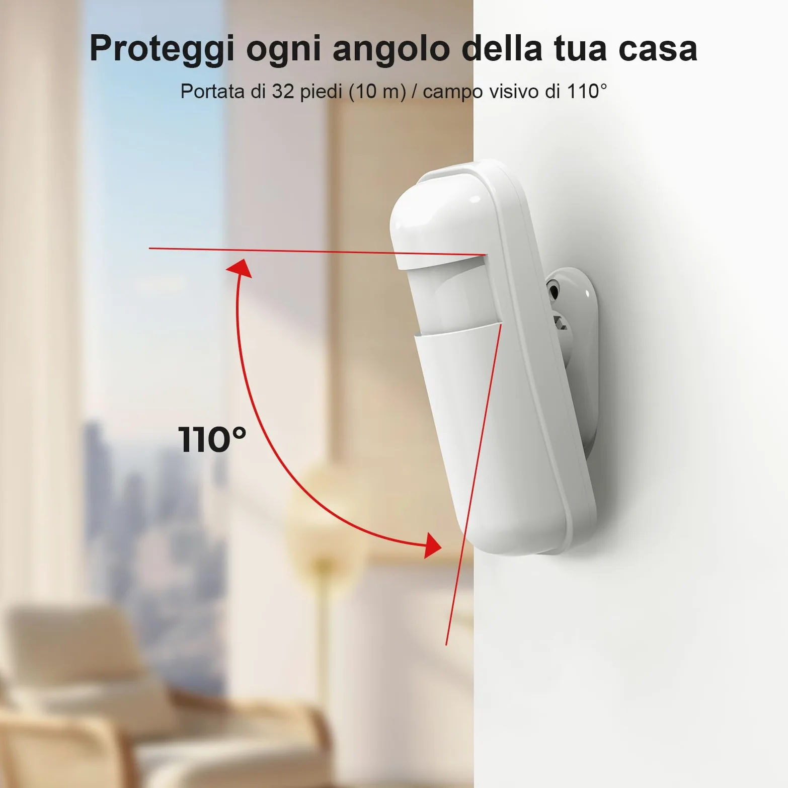 Sistema di allarme touch screen per la sicurezza di tutta la casa, kit di allarme domestico wireless Wi-Fi da 20 pezzi con sirena, sensore di movimento PIR, telecomandi, sensore per finestre/porte