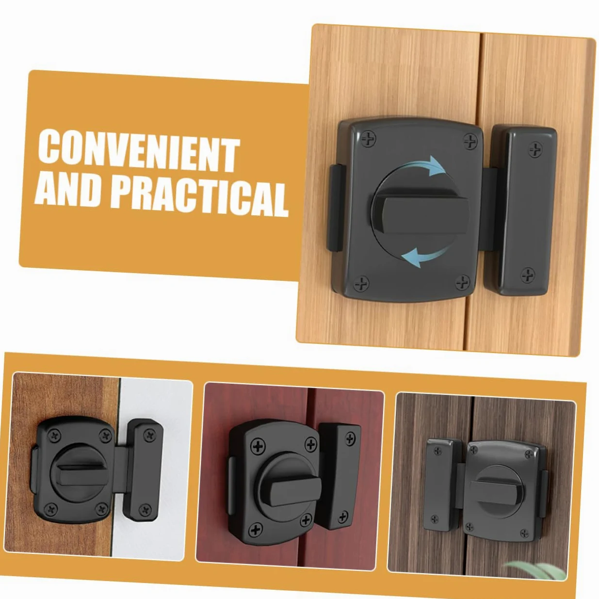 Angoily 5pezzi Serratura Scorrimento Di Sicurezza Per Porte Chiavistello Versatile Per Bagno e Armadi Design Elegante e Durevole