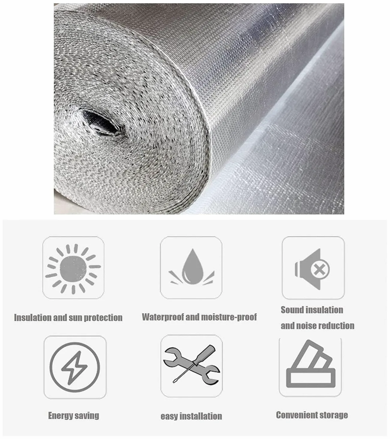 Pannelli Termoriflettenti per Termosifoni Alluminio Isolante Termico Adesivo per Termosifoni Foglio Isolante Termico Alte Temperature Pannelli Termoisolanti per Termosifoni ( Size : 1x7m )