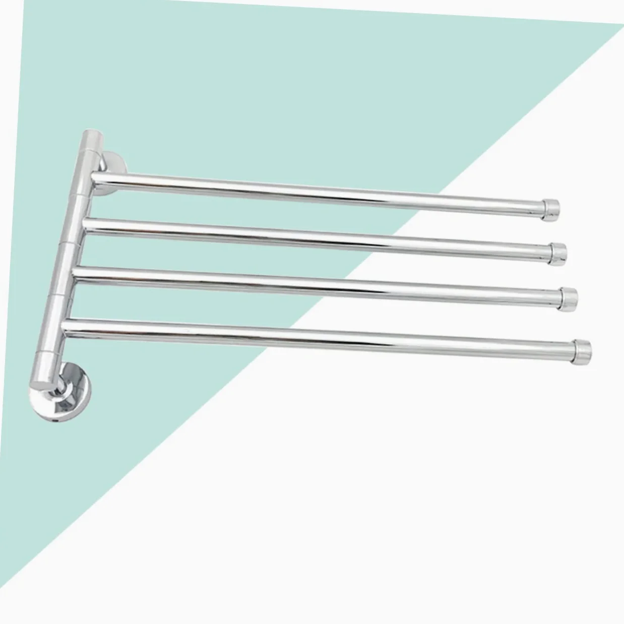Portasciugamani Girevole in Acciaio Inox Argento per Bagno | 1 Pezzo, Accessori Bagno Coordinati, Finitura Antiruggine, Soluzione Salvaspazio per Cucina