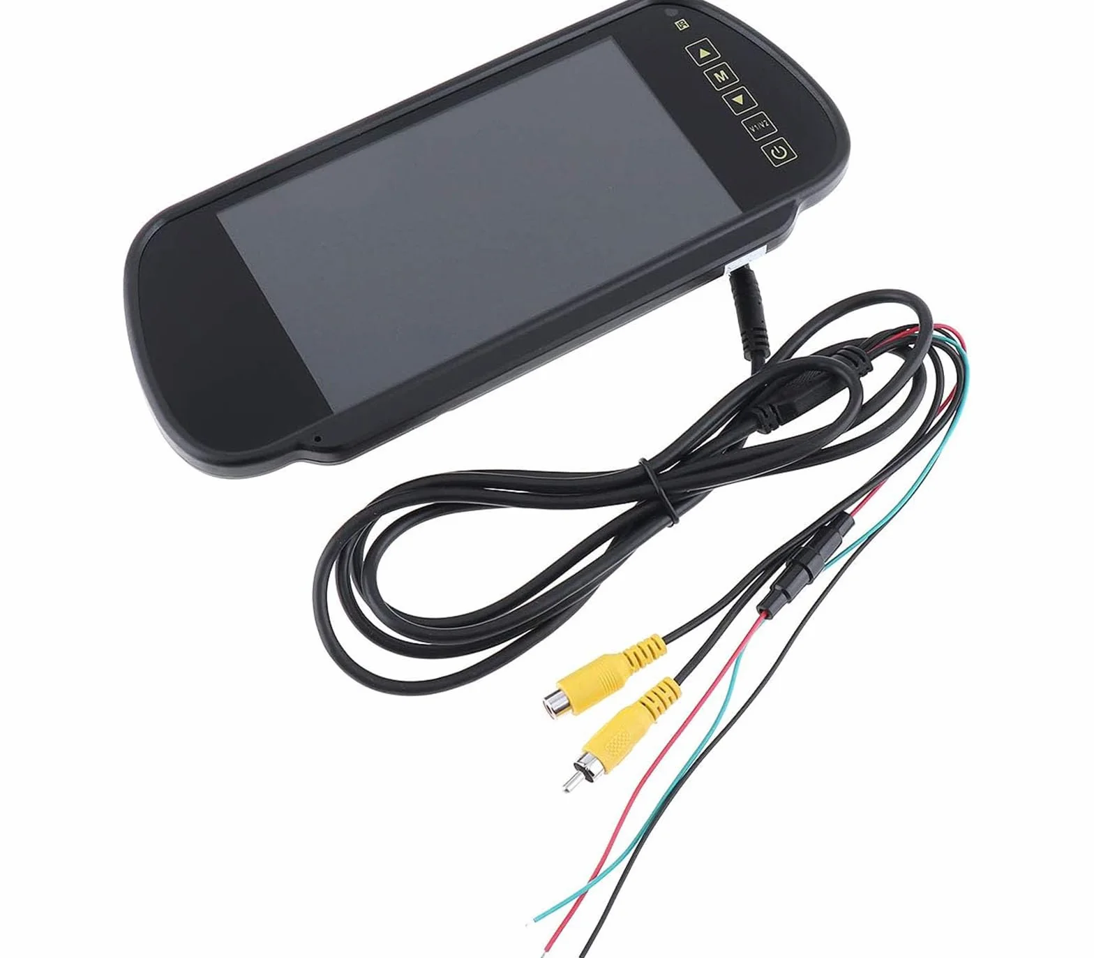 Yasta Specchietto Retrovisore 7" Pollici con Monitor HD per Retromarcia, Display LCD a Colori per Auto, Telecamera di Parcheggio per Camper, Furgone, Camion, SUV, Sistema di Assistenza al Parcheggio