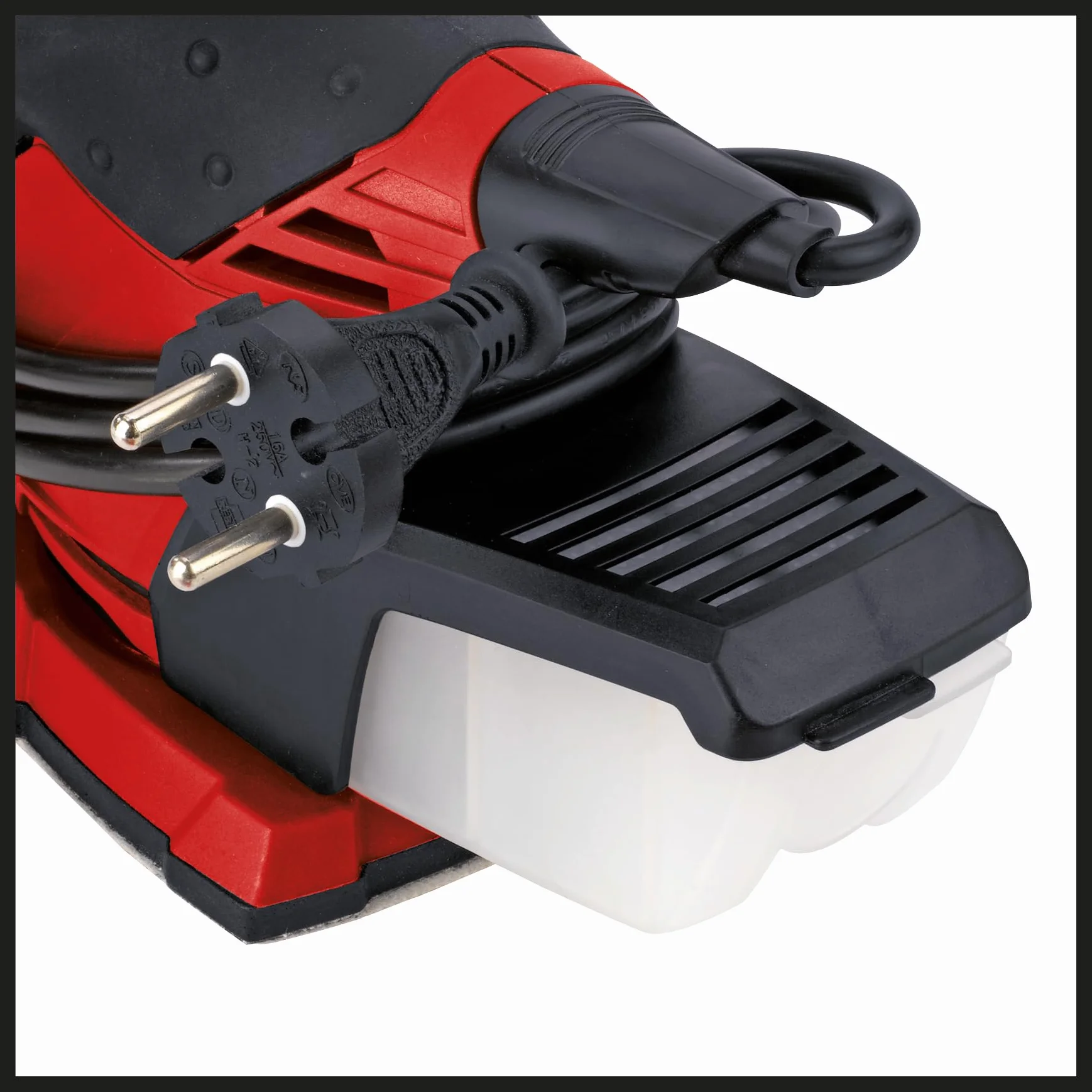Einhell TE-OS 1320 LEVIGATRICE ORBITALE PALMARE (tensione 220 V, potenza 130 W, oscillazioni al min. 24000, ampiezza oscillazioni 2 mm, platorello 150 x 150 x 100 mm, Inclusi 3 fogli carta abrasiva)