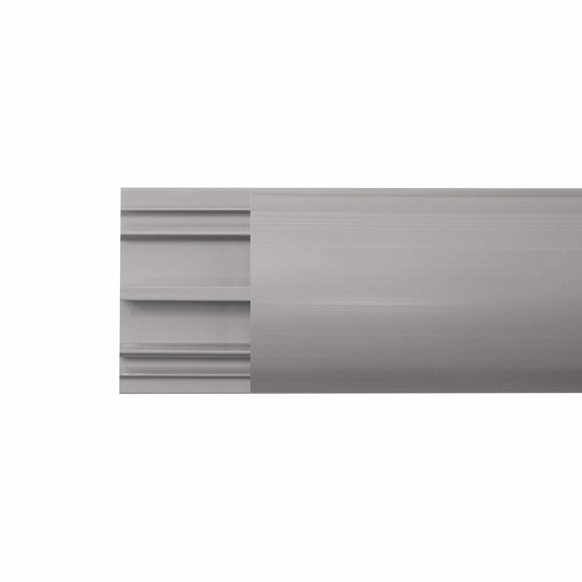 Electraline 60776 Passacavi | Canalina Passacavi | Tubo Passacavi | Canalina Copricavi | Canalina Passacavi Pavimento | 50 x 12 mm - 1 m Lunghezza, Colore Grigio