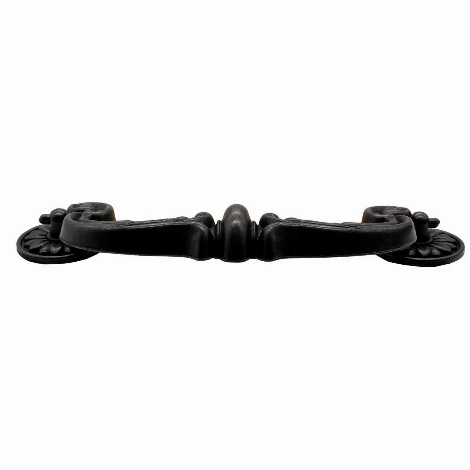 Biaungdo 8 maniglie centrali da 151 mm/6 fori, in lega di zinco, stile rustico, stile vintage a discesa su cauzione per cassetto, maniglie antiche per cucina, armadio (lunghezza totale 18,5 cm)