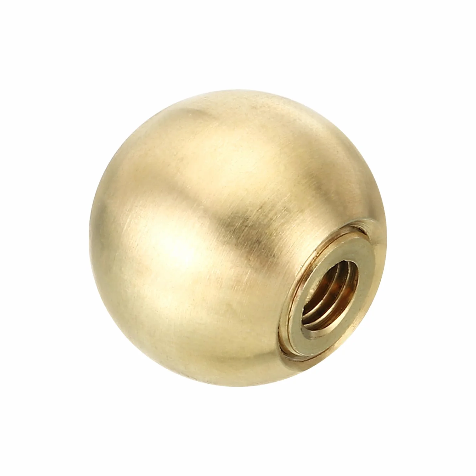 PATIKIL 20mm Pomelli Sfera Ottone Massiccio per Lampade, 1 Set Dadi a Testa Bombata con Adattatore Riduzione