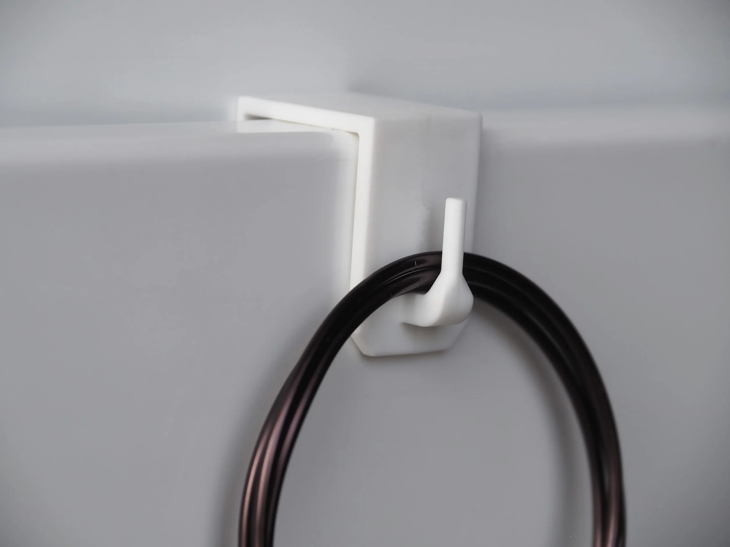 Ganci Decorativi per Finestre Bianco 10 Pezzi per Tende
