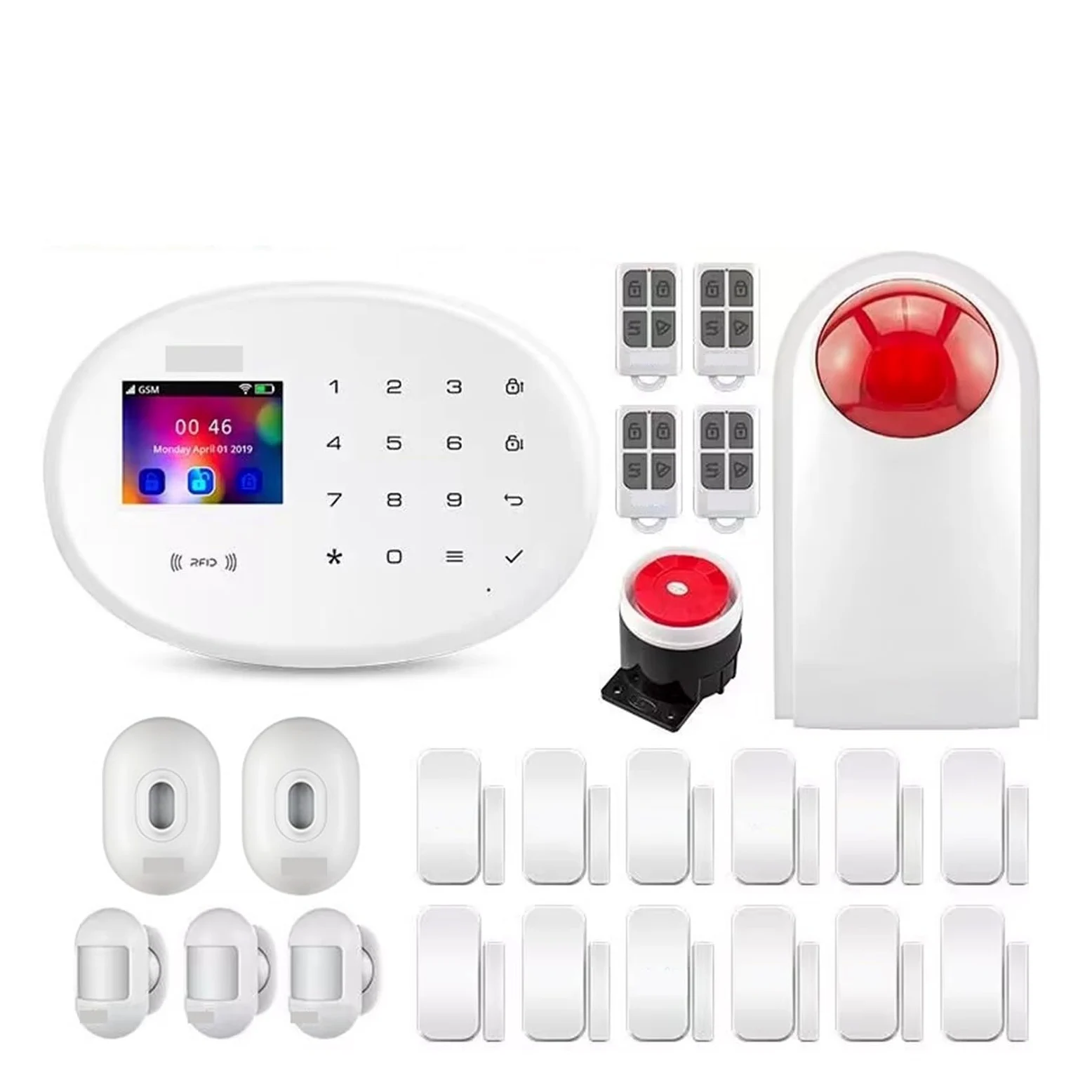 Sistemi Sicurezza Casa Kit di allarme WIFI 4G funzionante con APP Smart/Life(KIT 3)