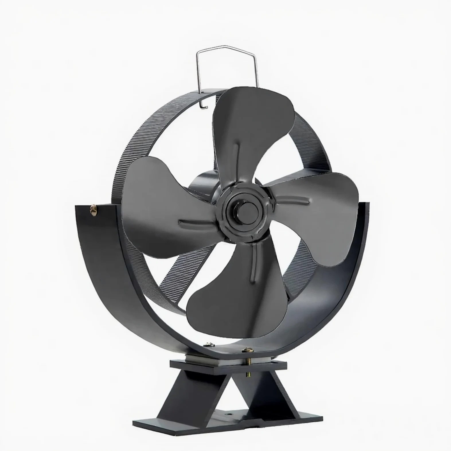 Ventilatore per stufa a legna, regolabile. Facile da usare, resistente e portatile. Adatto a stufe legna e caminetti, XZ1320 4-Foglie