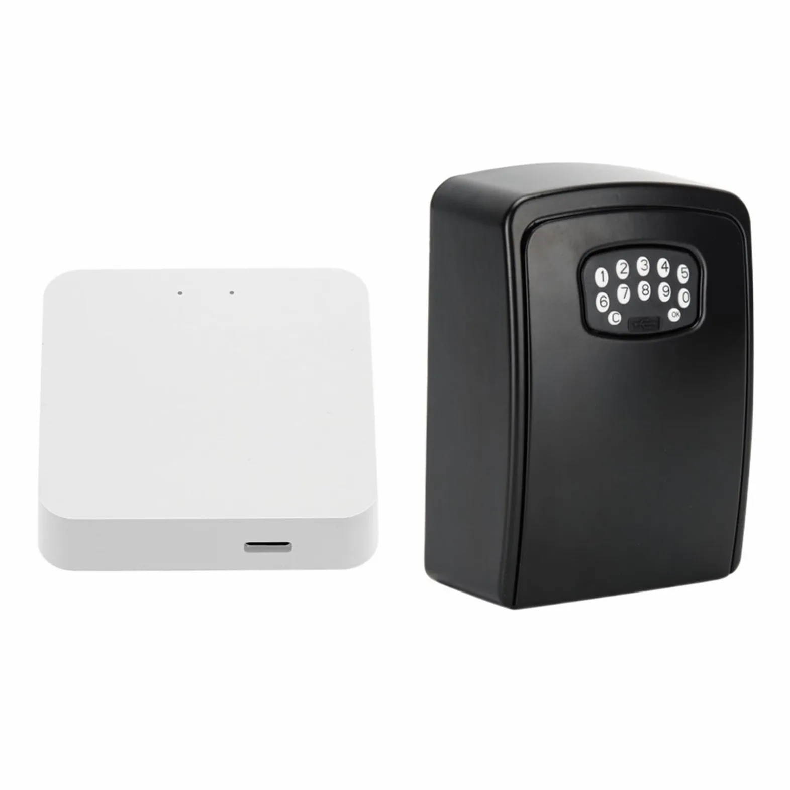 Piccola cassaforte per Chiavi della Tua casa Intelligente, Scatola segreta con codice di Sicurezza, sblocco con App, cassaforte Impermeabile da Parete per Chiavi, per casa, Ufficio