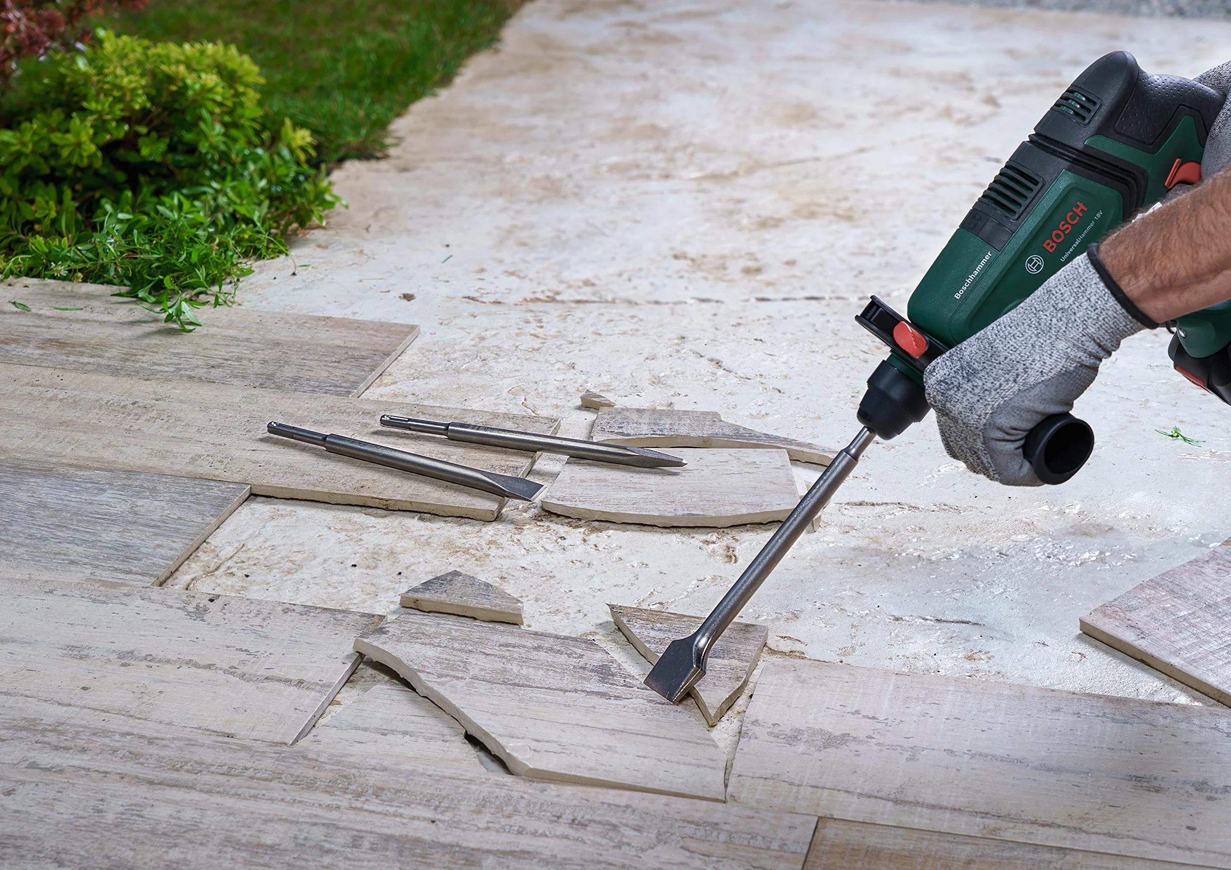 Bosch Set di Scalpelli SDS Plus 3 pz. per Calcestruzzo e Muratura 0/20/40mm