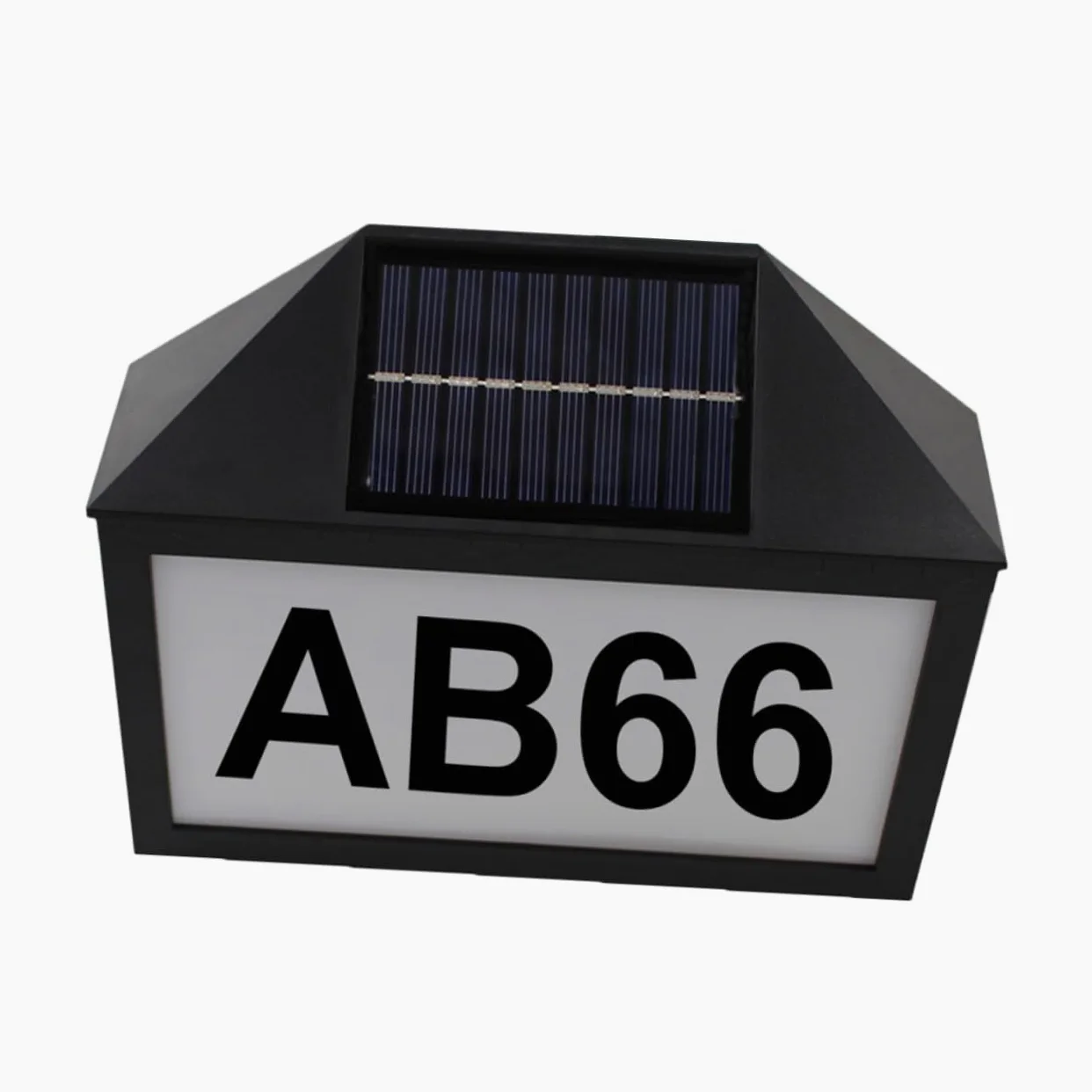 BESTonZON Lampada Solare Per Numero Civico Illuminazione Notturna Per Indirizzi Resistente e Facile Da Installare Per Esterni e Materiale Di Alta Qualità