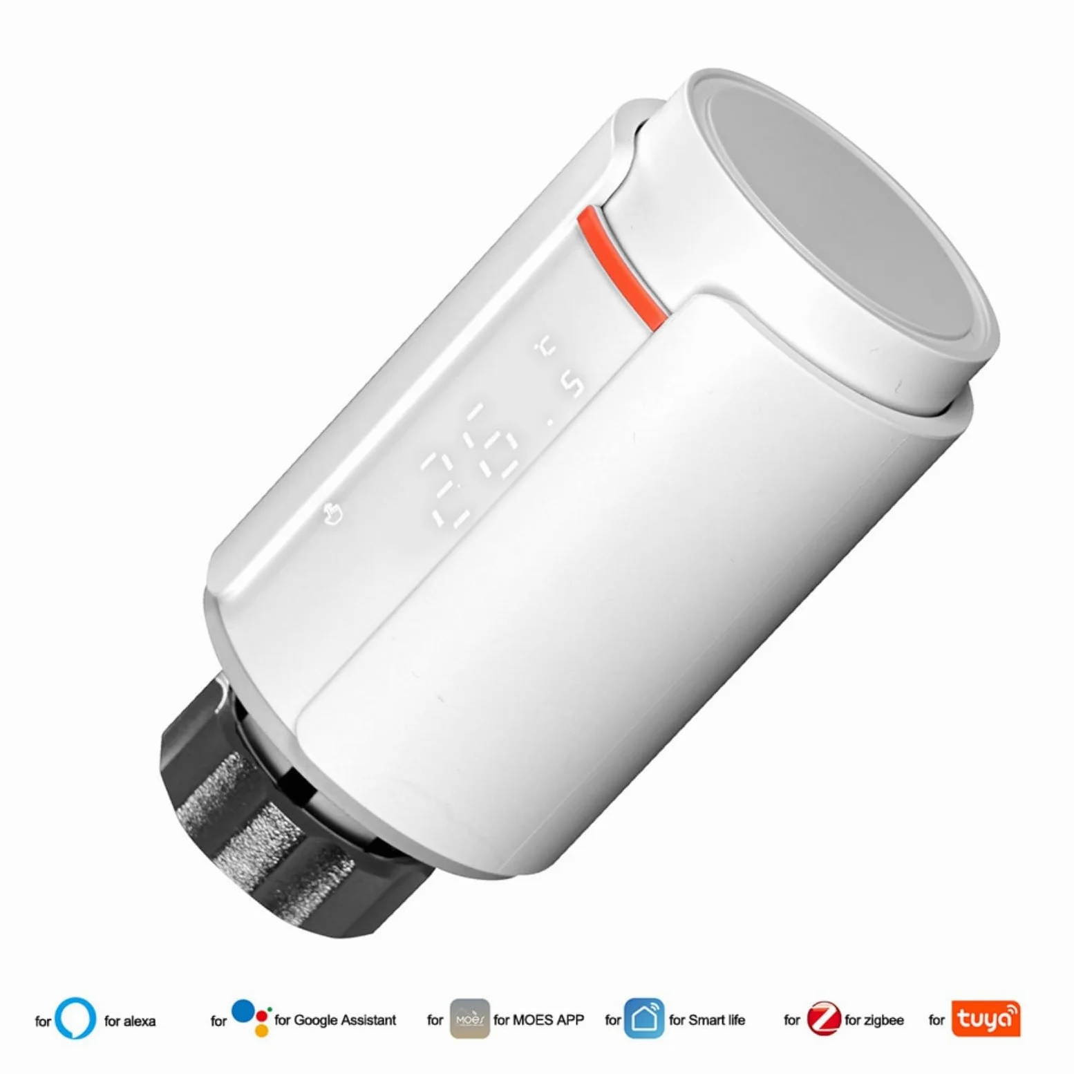 Valvola termostatica per termosifone, regolatore di riscaldamento programmabile, con display LCD, per risparmio energetico domestico, in tempo reale e app