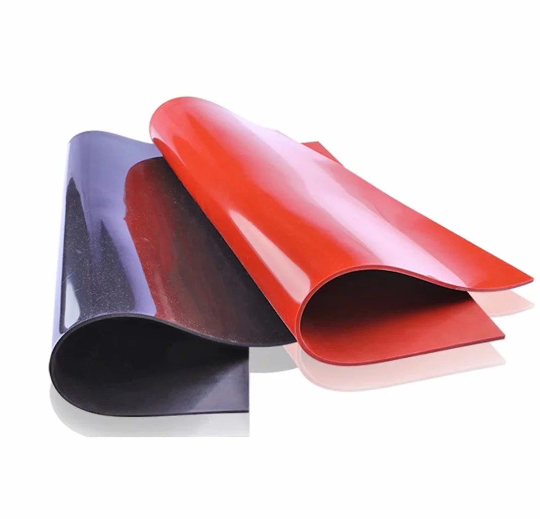 Guarnizione in Gomma Siliconica Nero Lastra 500mmx500mmx2mm Resistente Alte Temperature