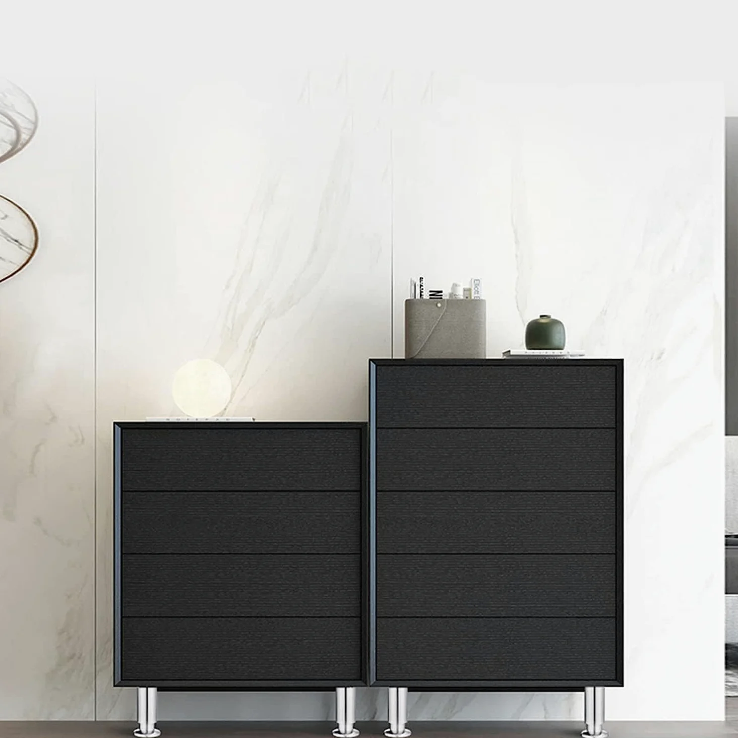 Feng Shui， Gambe per mobili Set di 4 Gambe per mobili, Piedini per Tavolo Regolabili in Acciaio Inossidabile, Gamba di Supporto per Divano di Ricambio per carichi Pesanti, per Supporto TV Letto Piano