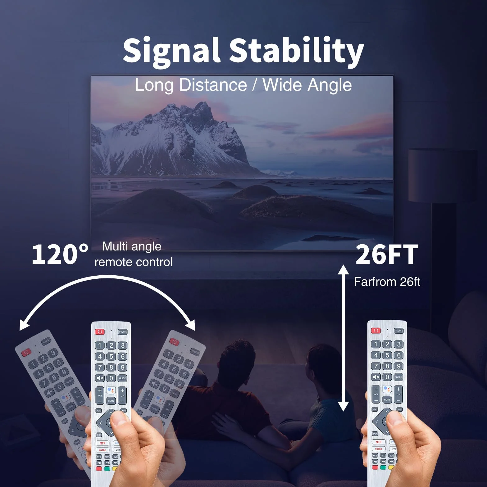 SHWRMC0133 Telecomando di ricambio IR compatibile con Sharp Aquos Ultra HD Smart TV 24BI6EA, 32BI5EA, 40BI5EA, 40BL2EA, 40BN6EA, 43BL5EA, 43BL5EA, 43BN5EA, 55BL5EA, 65BL3EA (senza controllo