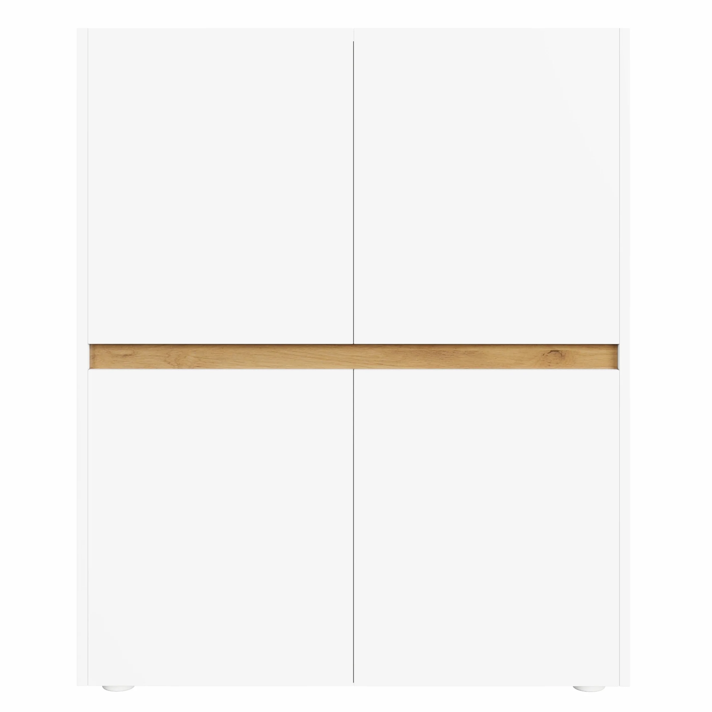 Armadietto alto, 90 x 40 x 110 cm, ripiani regolabili, credenza, armadietto moderno, cassettiera, armadio alto