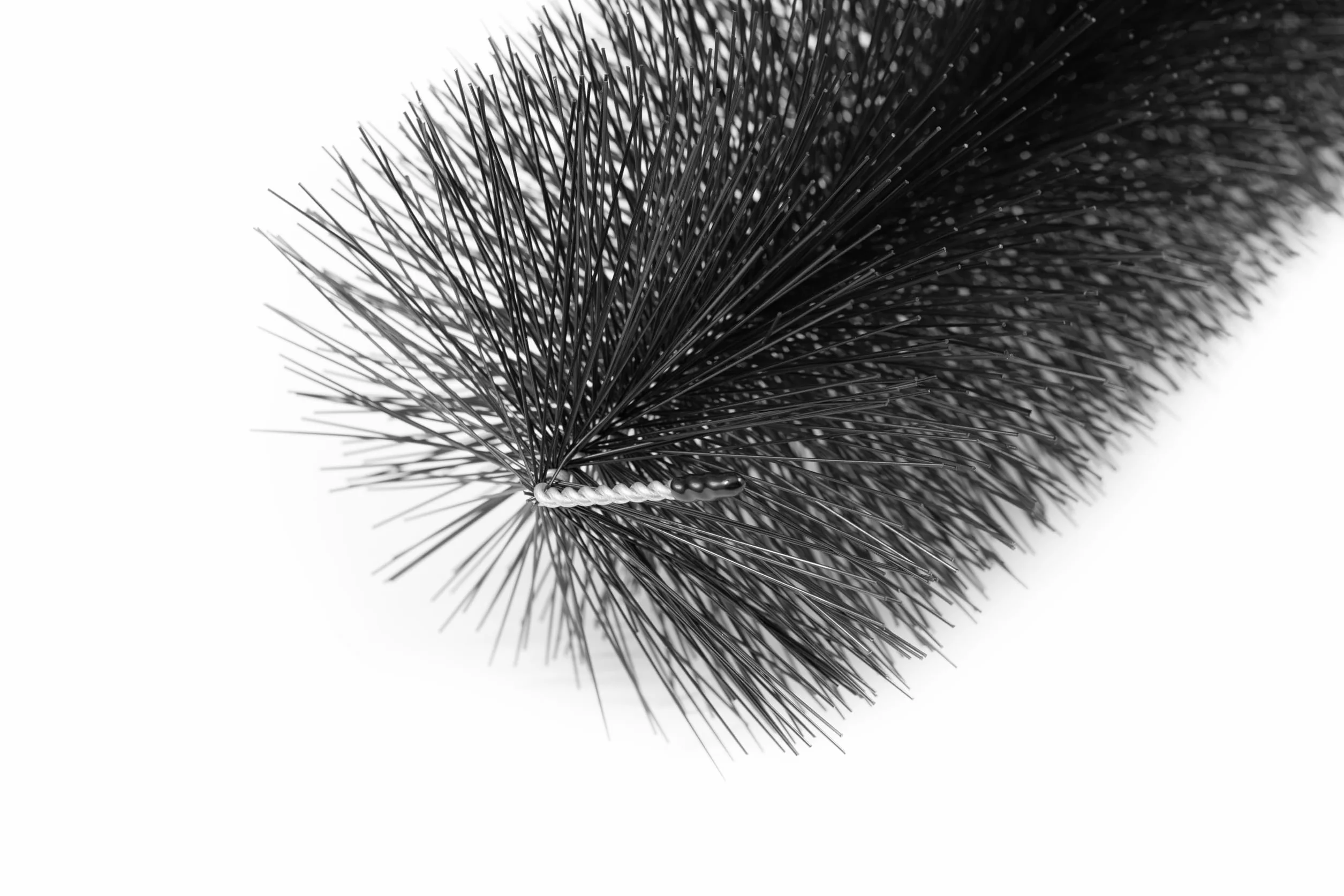 Spazzola per grondaia e pannelli solari, 5-30m, 110-120cm, Ø15 cm, 5-25 pezzi. Filo zincato/Inox (Zincato, 6m)