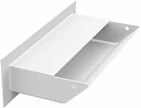 KRATKI griglia di ventilazione AIR | Griglia aria calda 6 x 20 cm | Bianco | Griglia di scarico per ventilazione camino | Presa d'aria con un angolo di 45 gradi | resistente al surriscaldamento