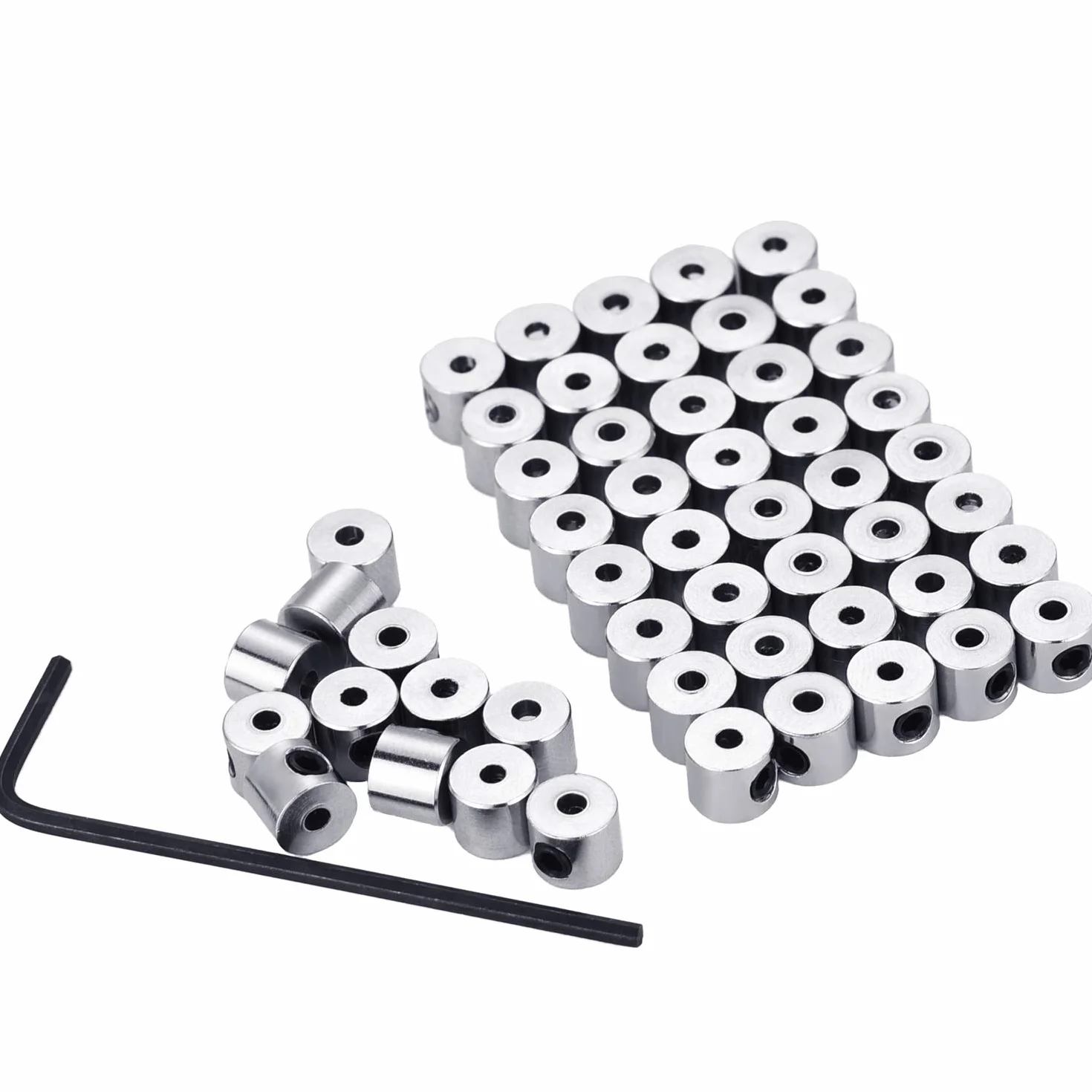 Leinuosen 60 Pezzi Portaspilli Retro Spille Ricambio Argento 6 x 5 mm