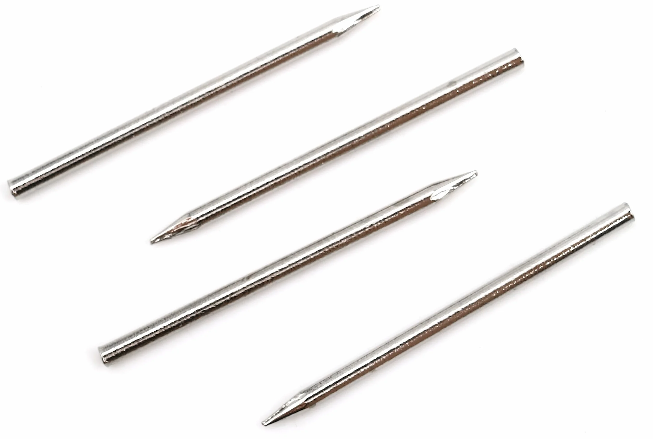 Perni in acciaio 2,0 x 40 mm con punta tagliata senza testa nichelata