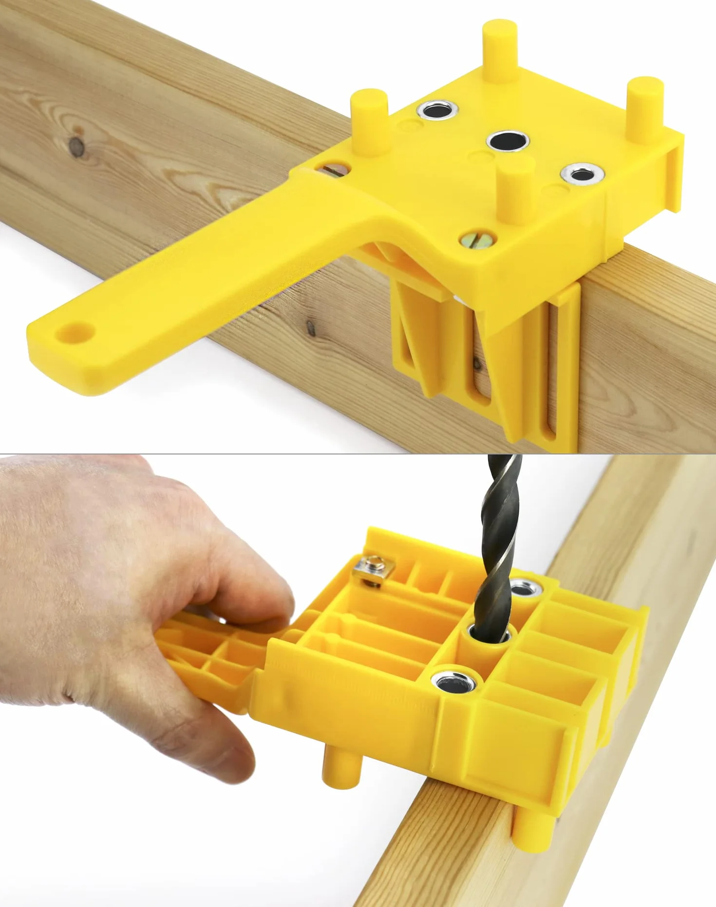 QWORK Dima per Fori a Tasca, Strumento di Foratura Portatile per Chiodi in Legno, 6 mm 8 mm 10 mm